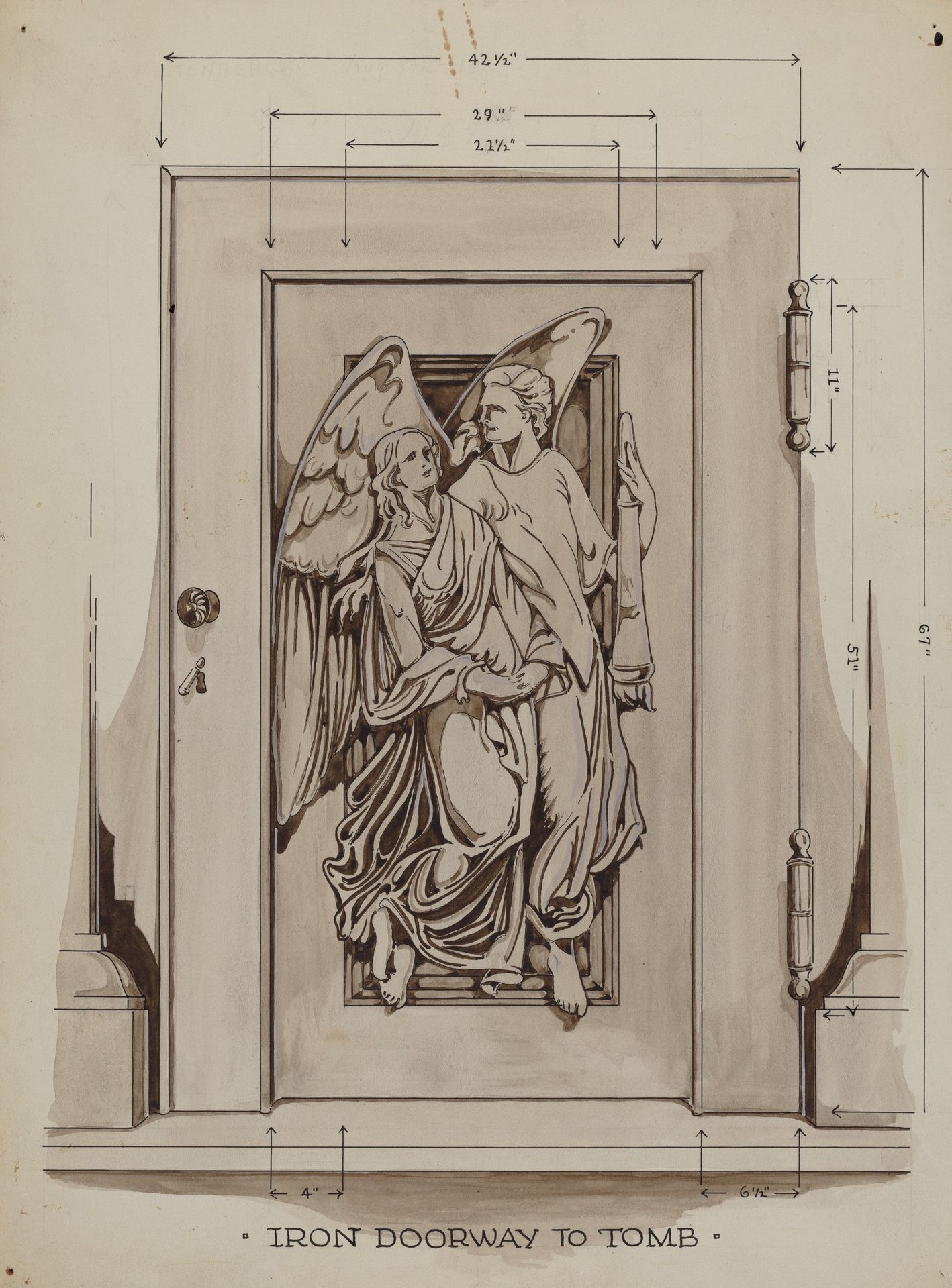 Iron Doorway to Tomb by Thomas Byrne