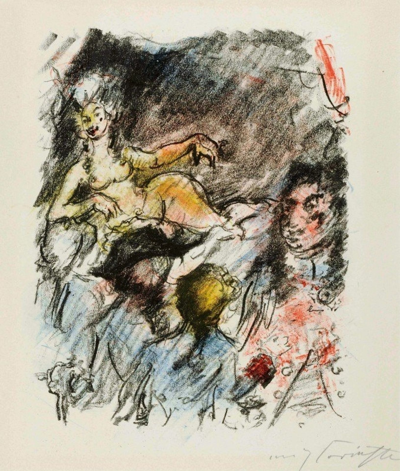 Am Dresdner Hof by Lovis Corinth