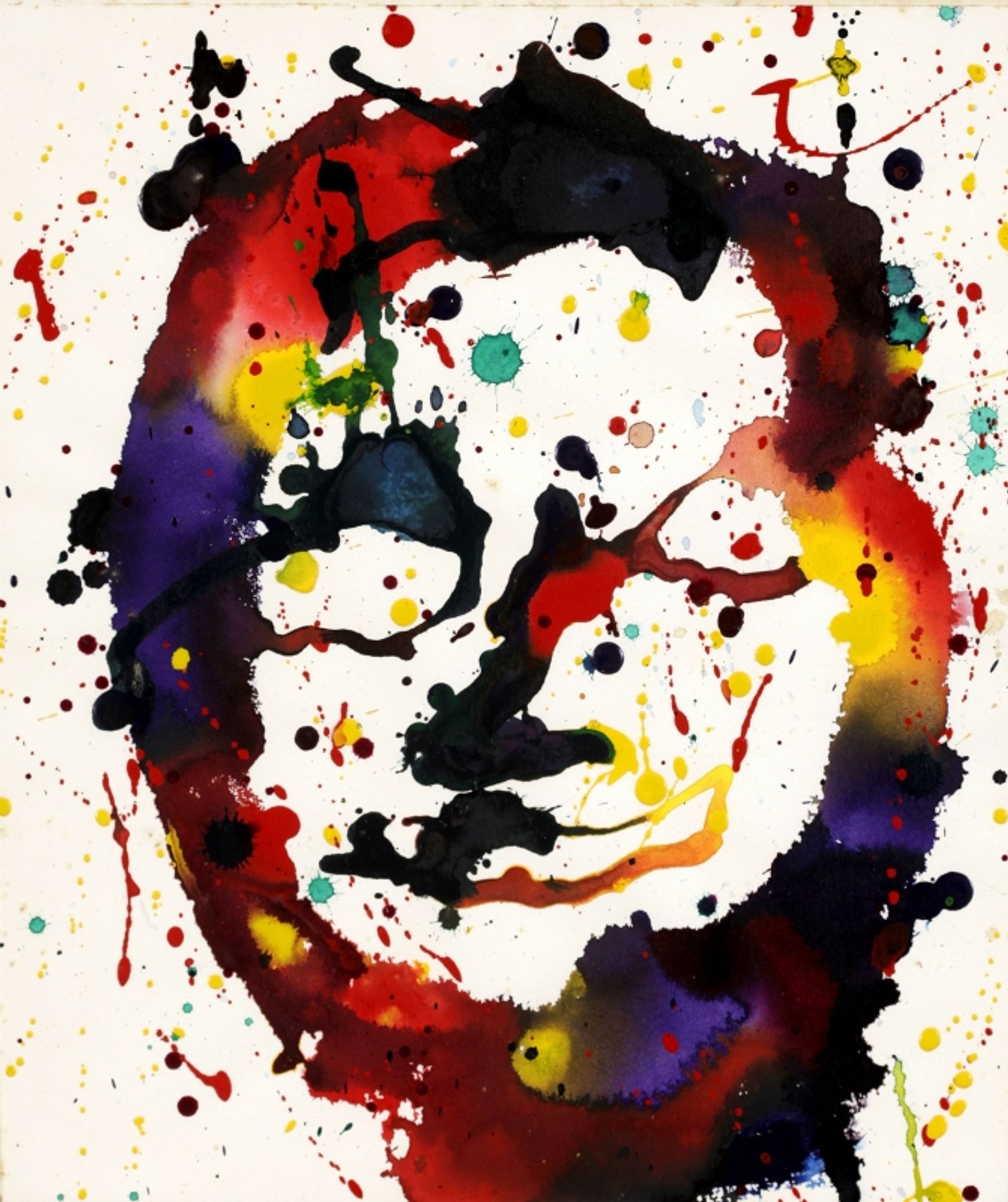 Untitled (Self Portrait) SF77-009 by Sam Francis
