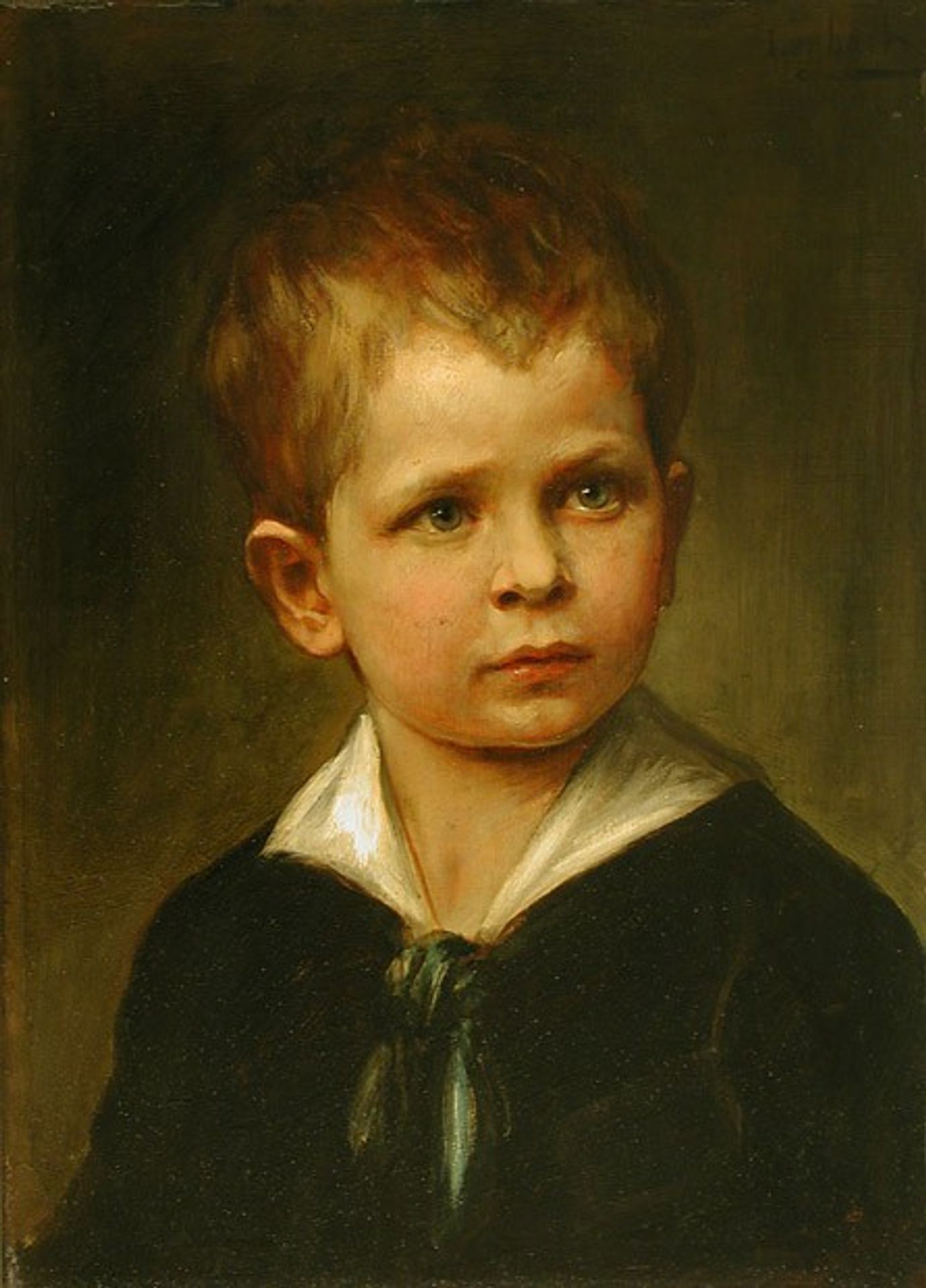 Portrait of Ludwig von Hagn, Son of the Painter Ludwig von Hagn by Franz von Lenbach