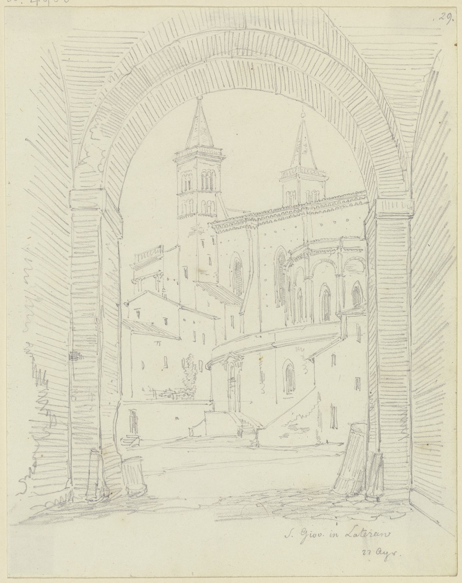 S. Giovanni in Laterano in Rom by Friedrich Maximilian Hessemer