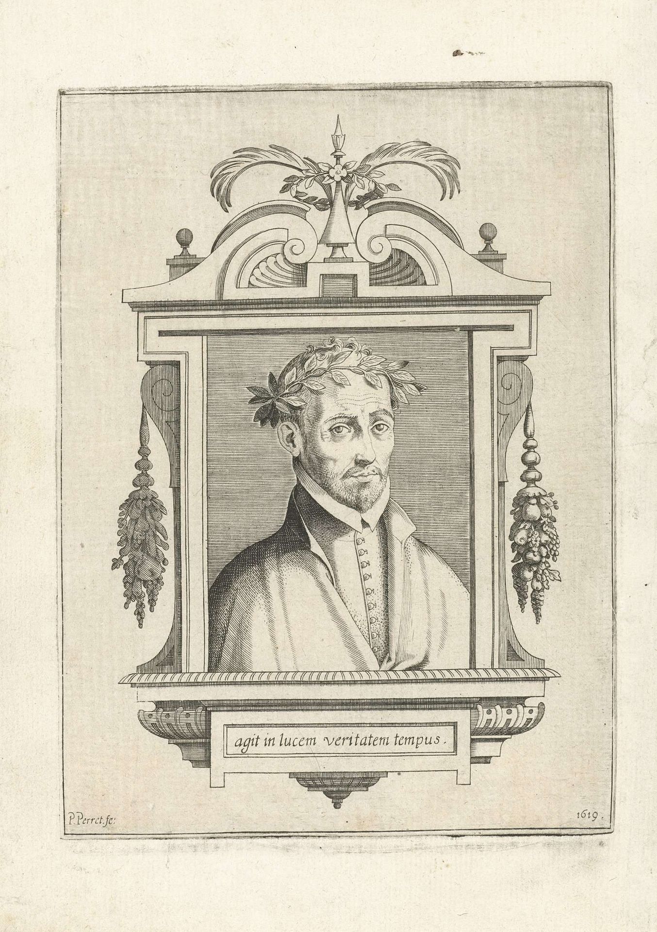Portret van Fernando de Herrera by Pieter Perret