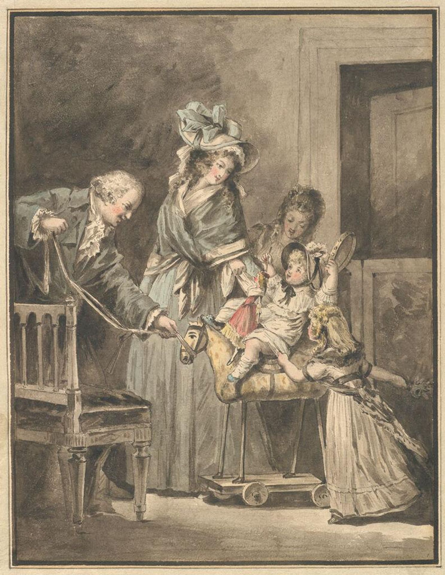 The Happy Family by Louis Philibert Debucourt