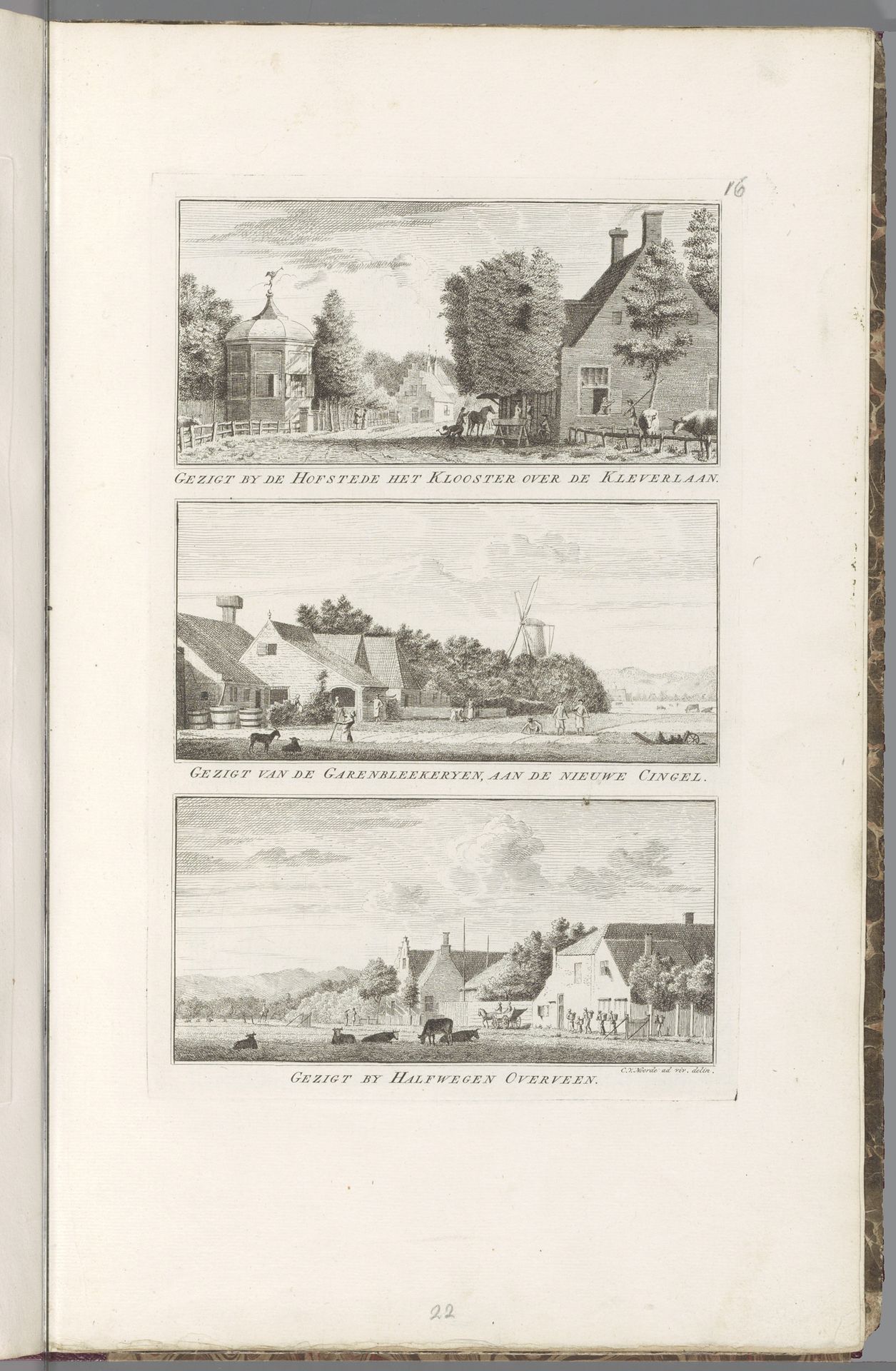 Gezichten op de landschappen ten oosten van Haarlem by Cornelis van Noorde