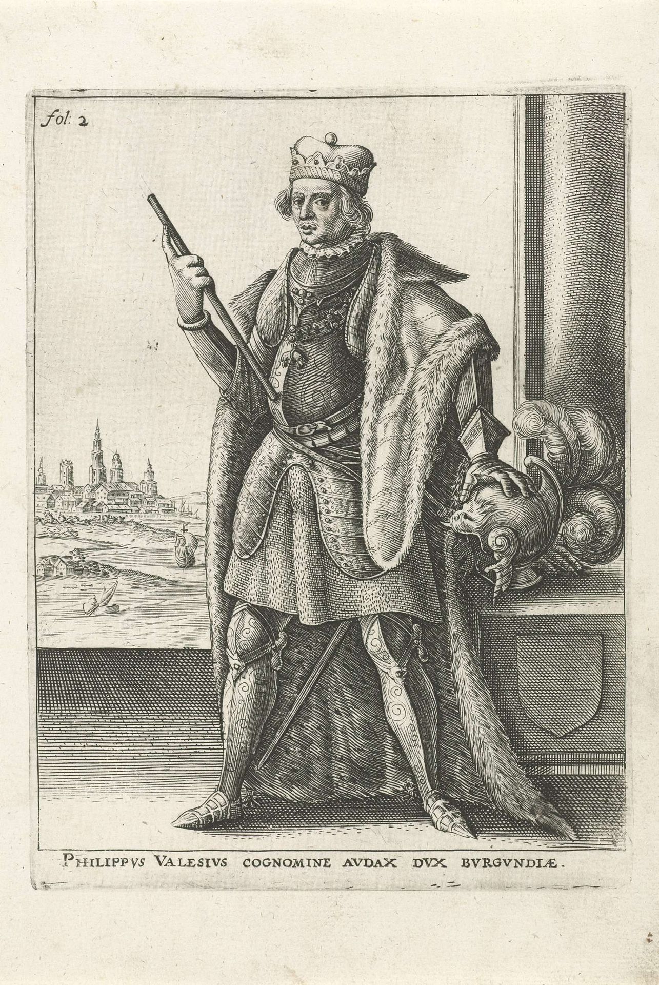 Portret van Filips de Stoute by Simon van de Passe