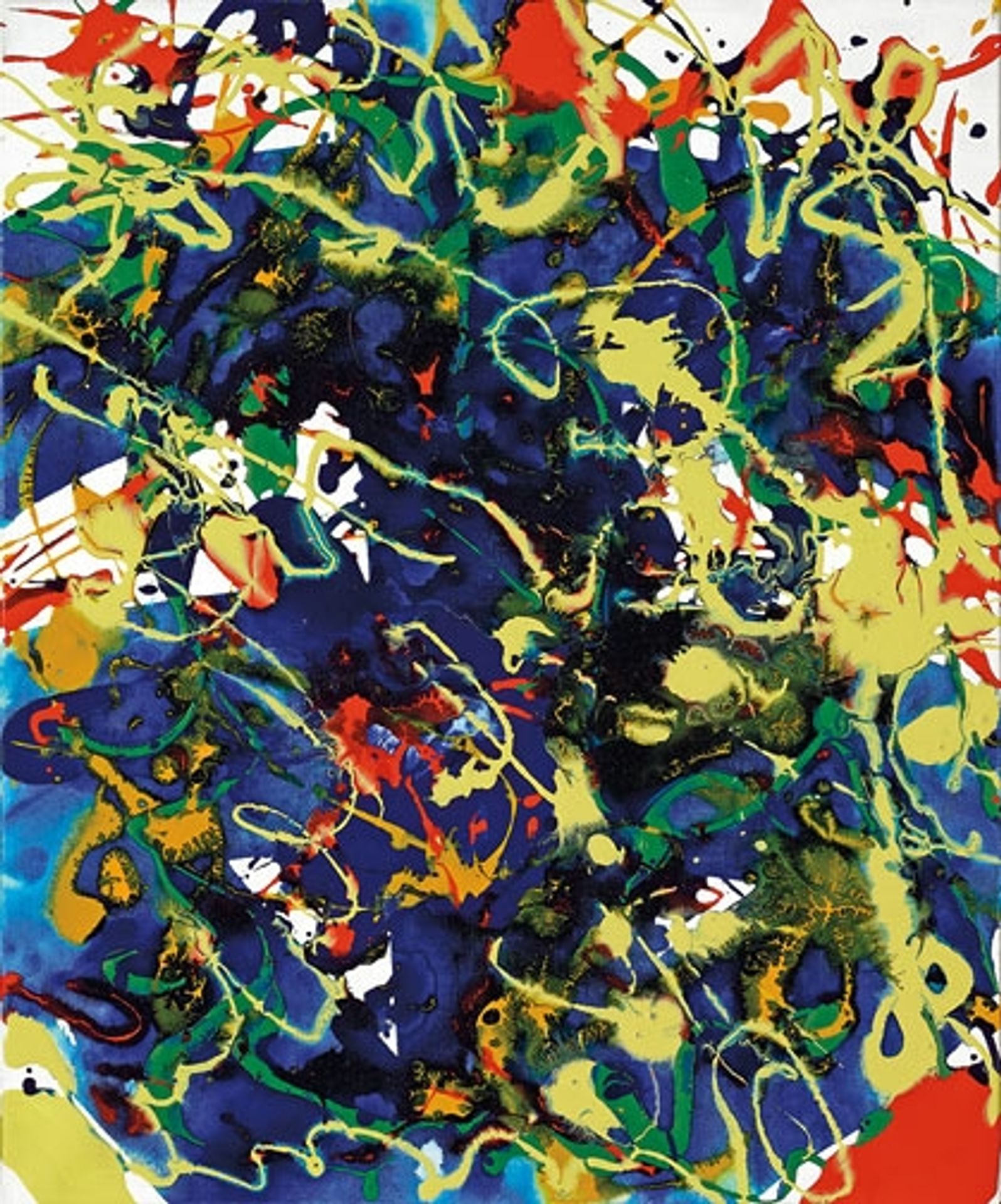 Untitled (SFP94-63, SFF.1737) by Sam Francis
