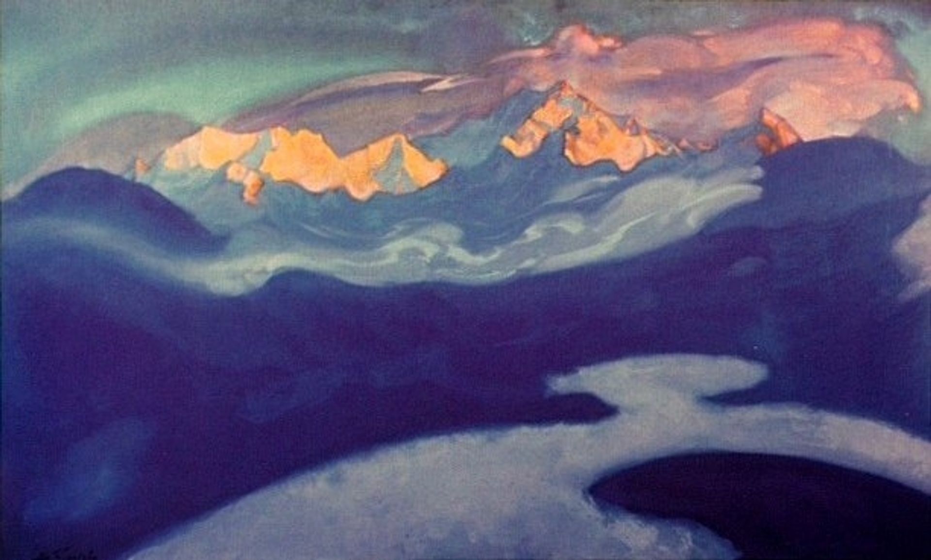 View of Kangchenjunga from Turpindar by Nicholas Roerich
