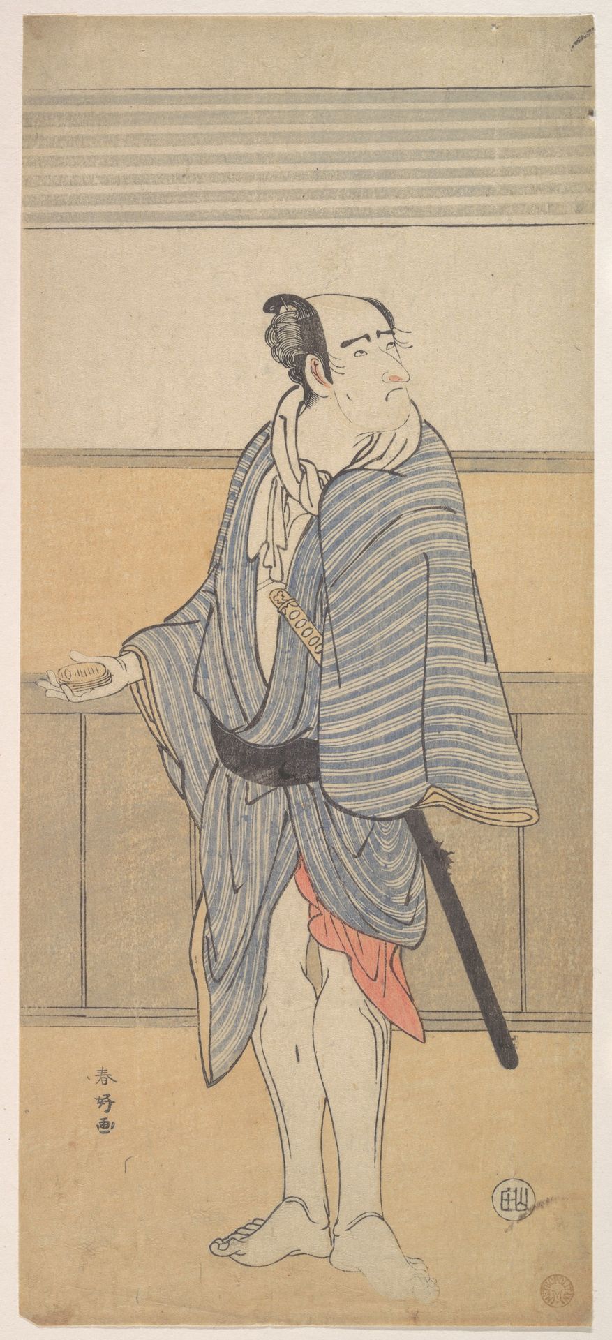 An Unidentified Actor by Katsukawa Shunkō