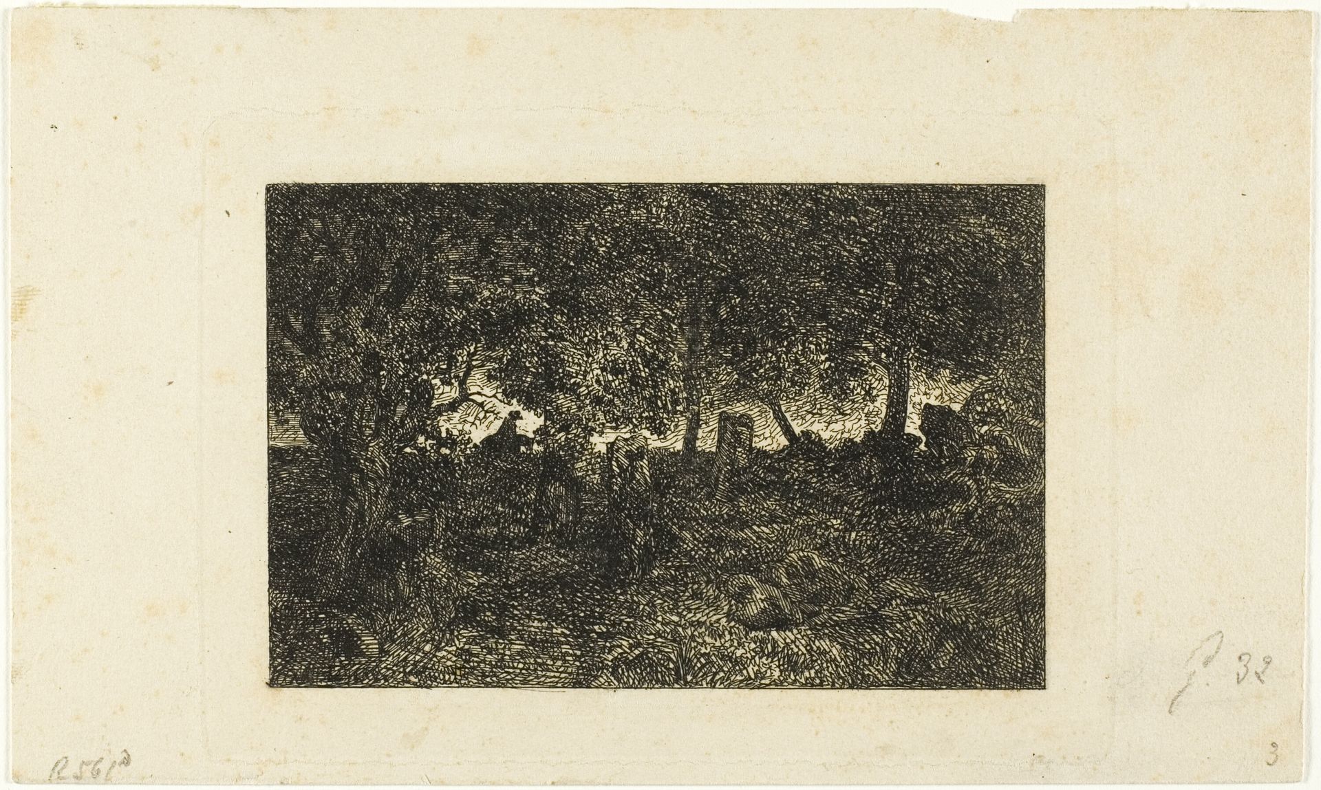 In the Forest by Charles Jacque