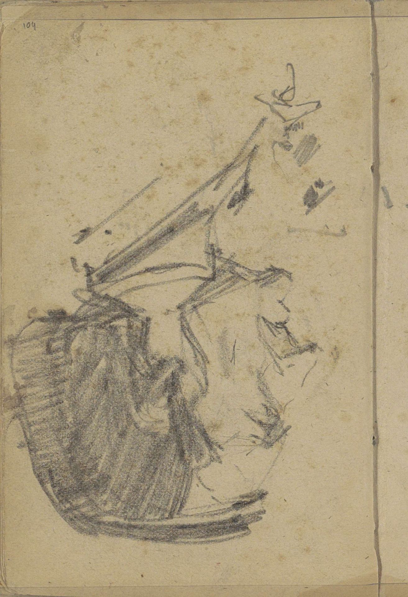 Portret van een onbekende man by George Hendrik Breitner