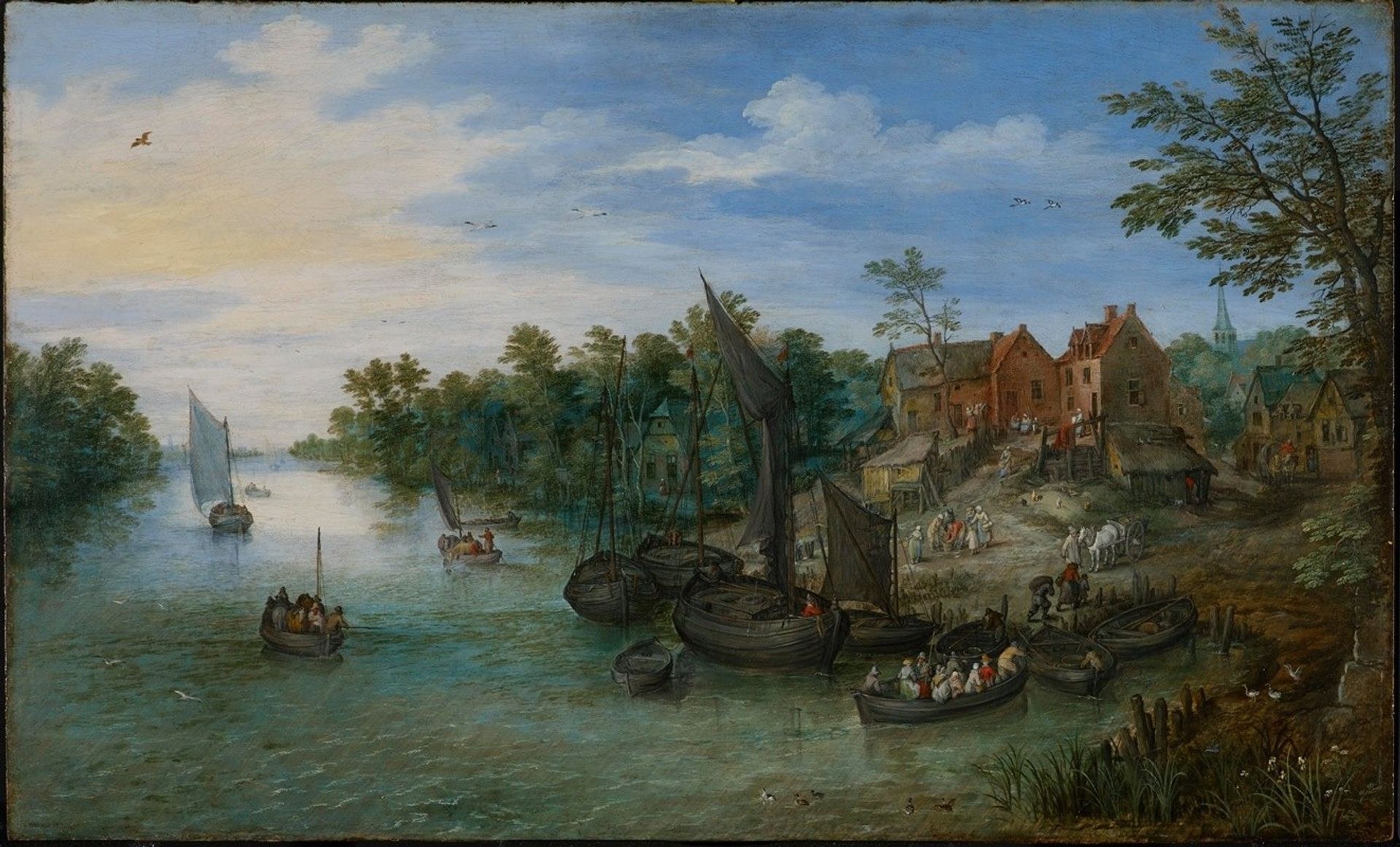 River Landscape by Jan Brueghel the Younger