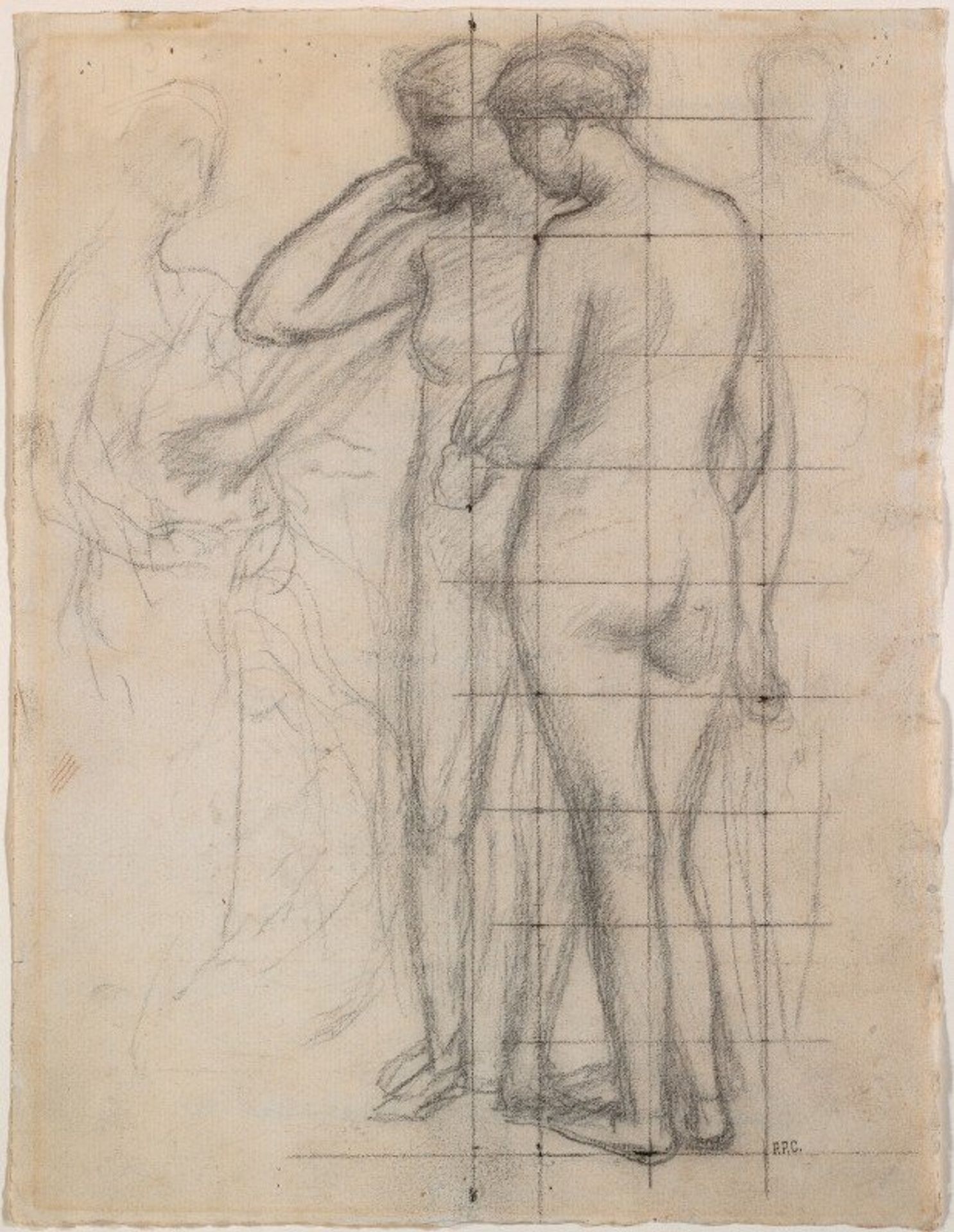 Weibliche Aktstudie, stehend by Pierre Puvis de Chavannes