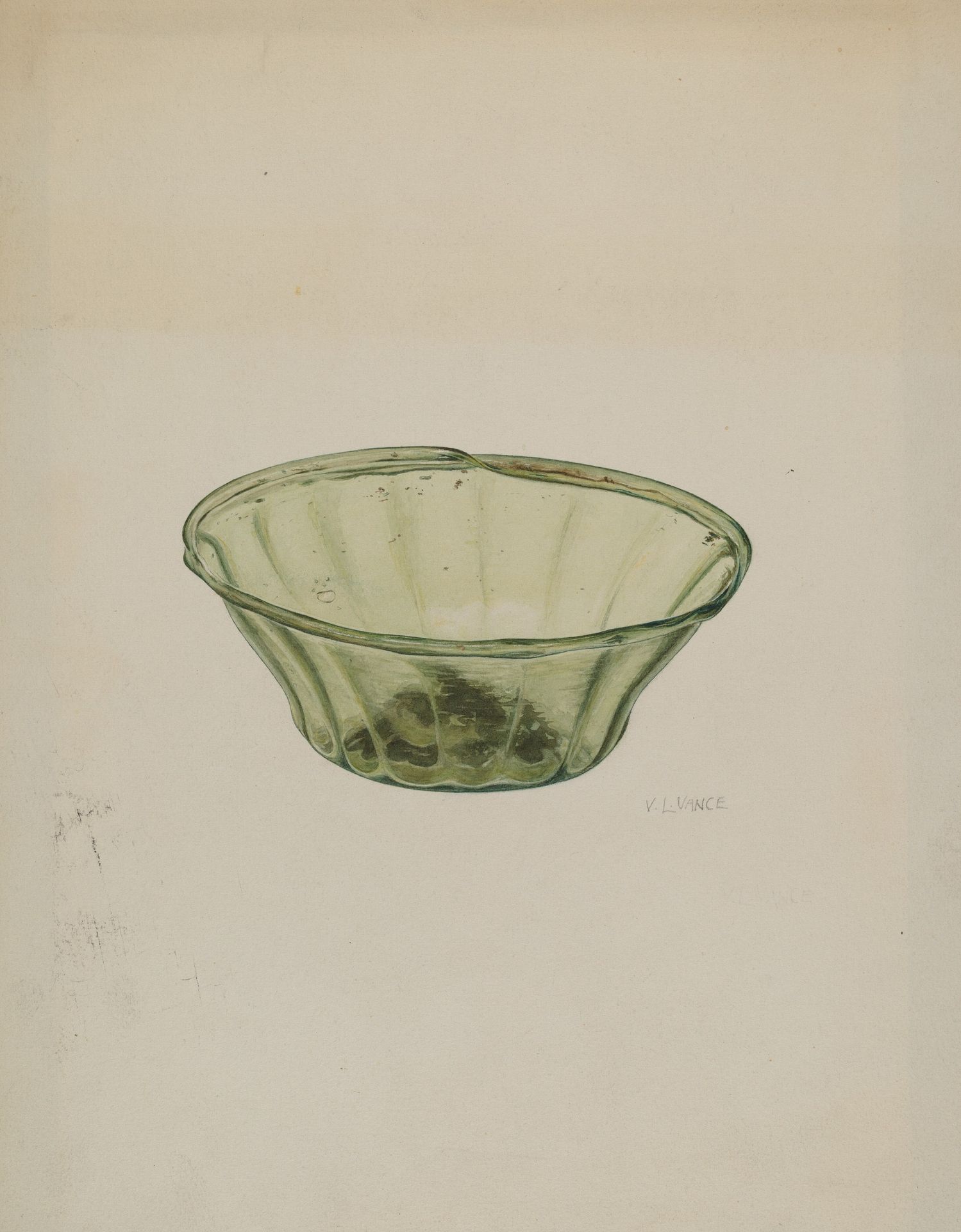 Glass Bowl by V.L. Vance
