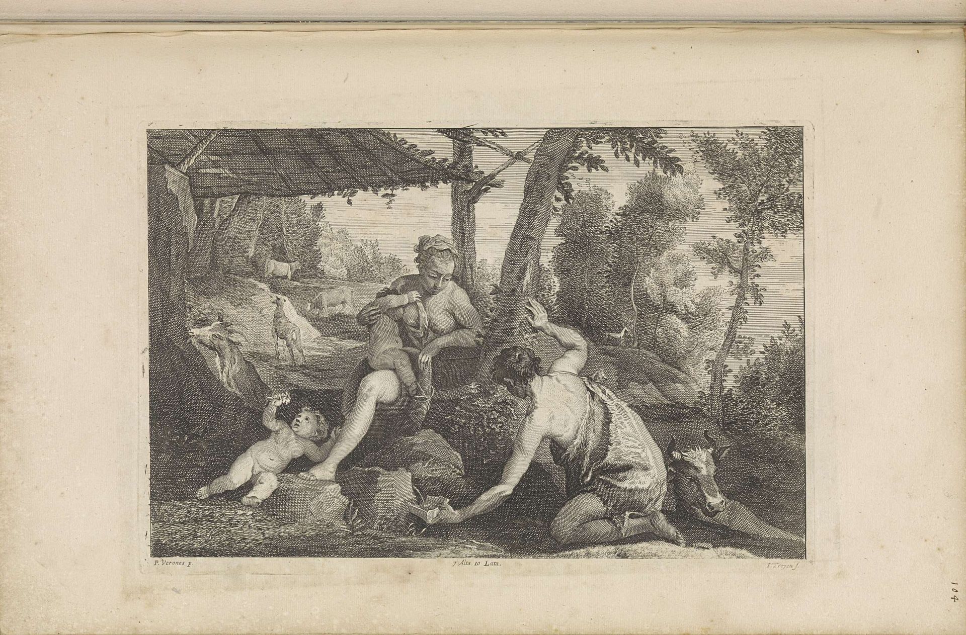 Adam en Eva na de verdrijving uit het paradijs by Jan van Troyen
