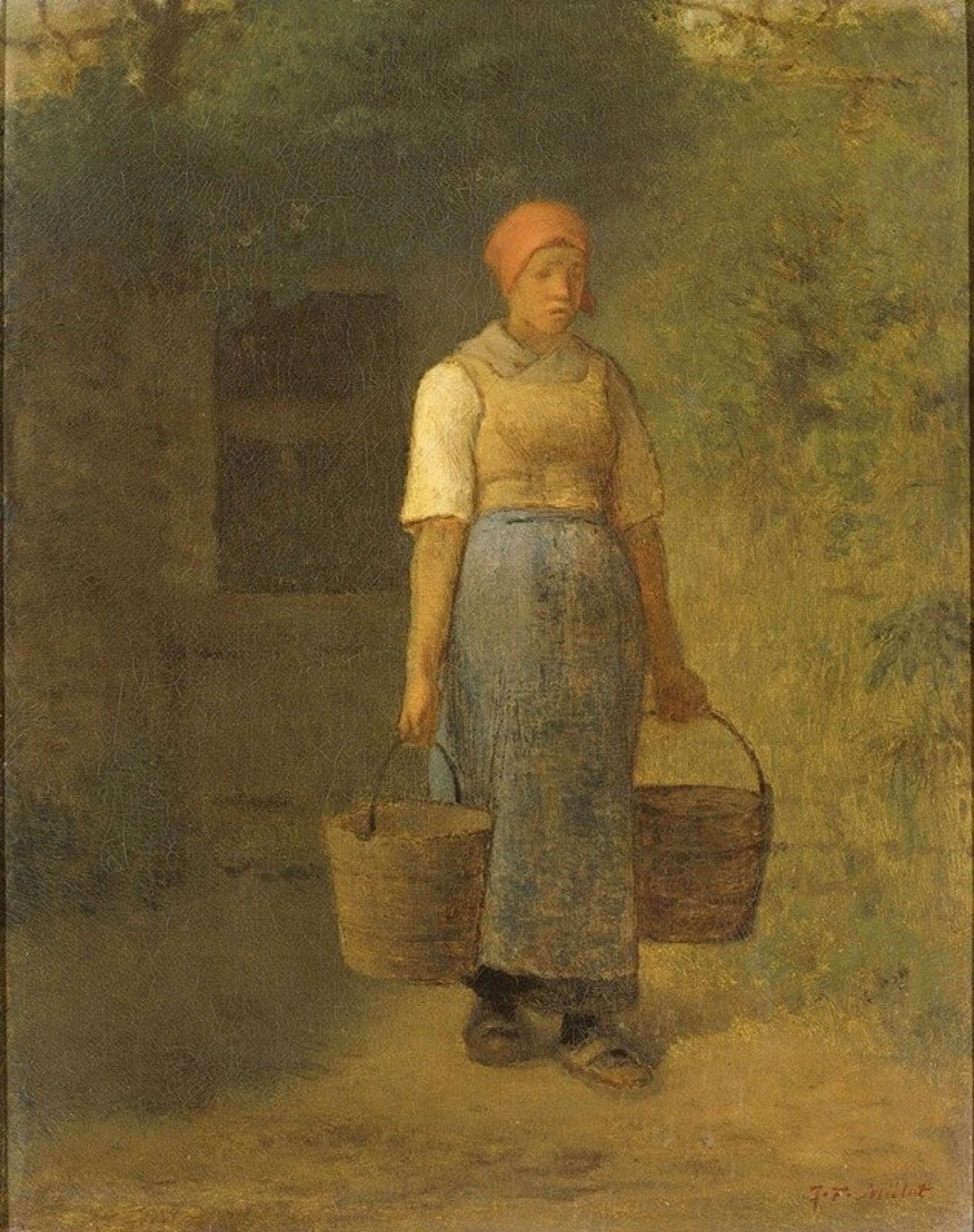 Girl carrying Water by Jean-François Millet