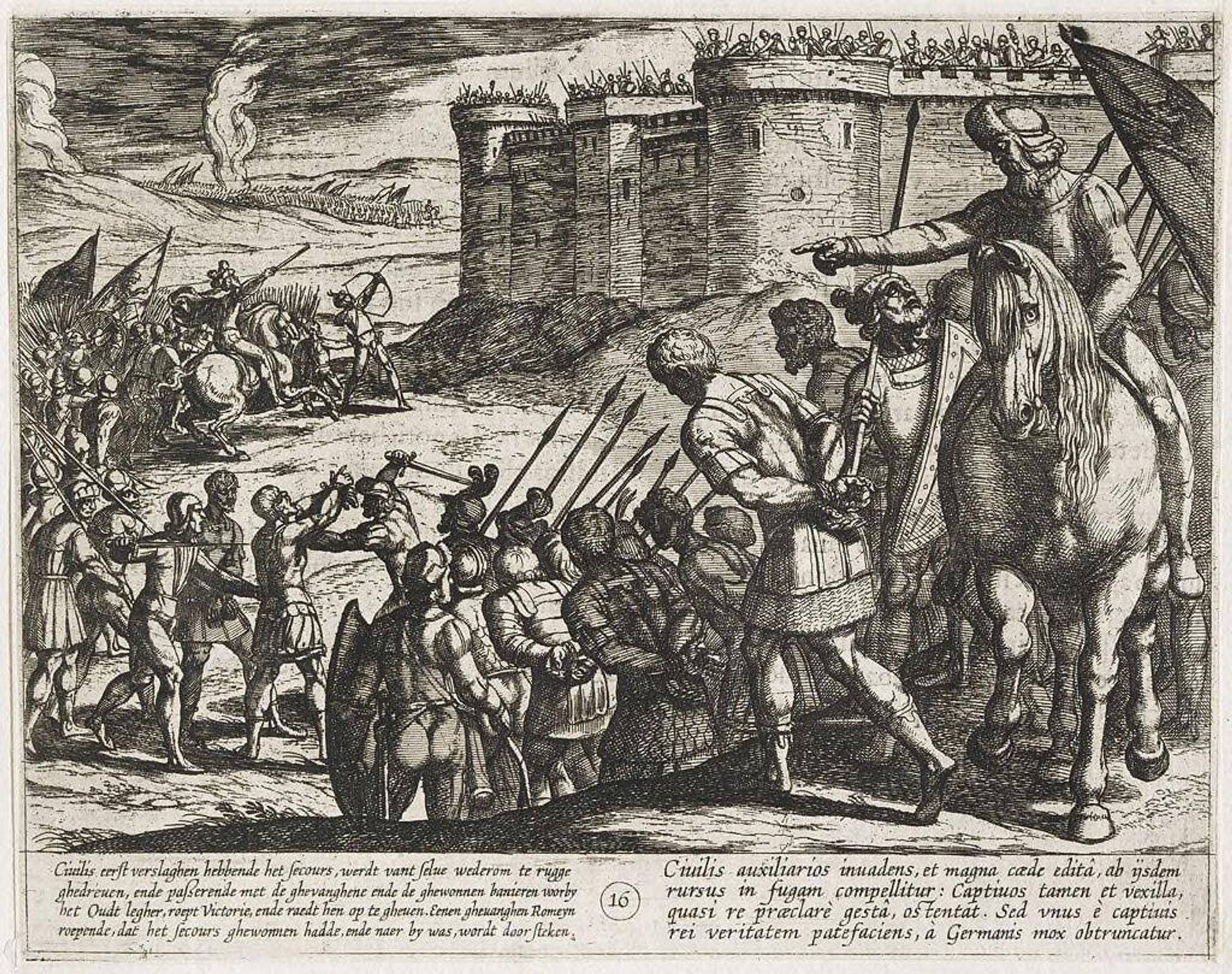 Roman Captives before the Fortress by Antonio Tempesta