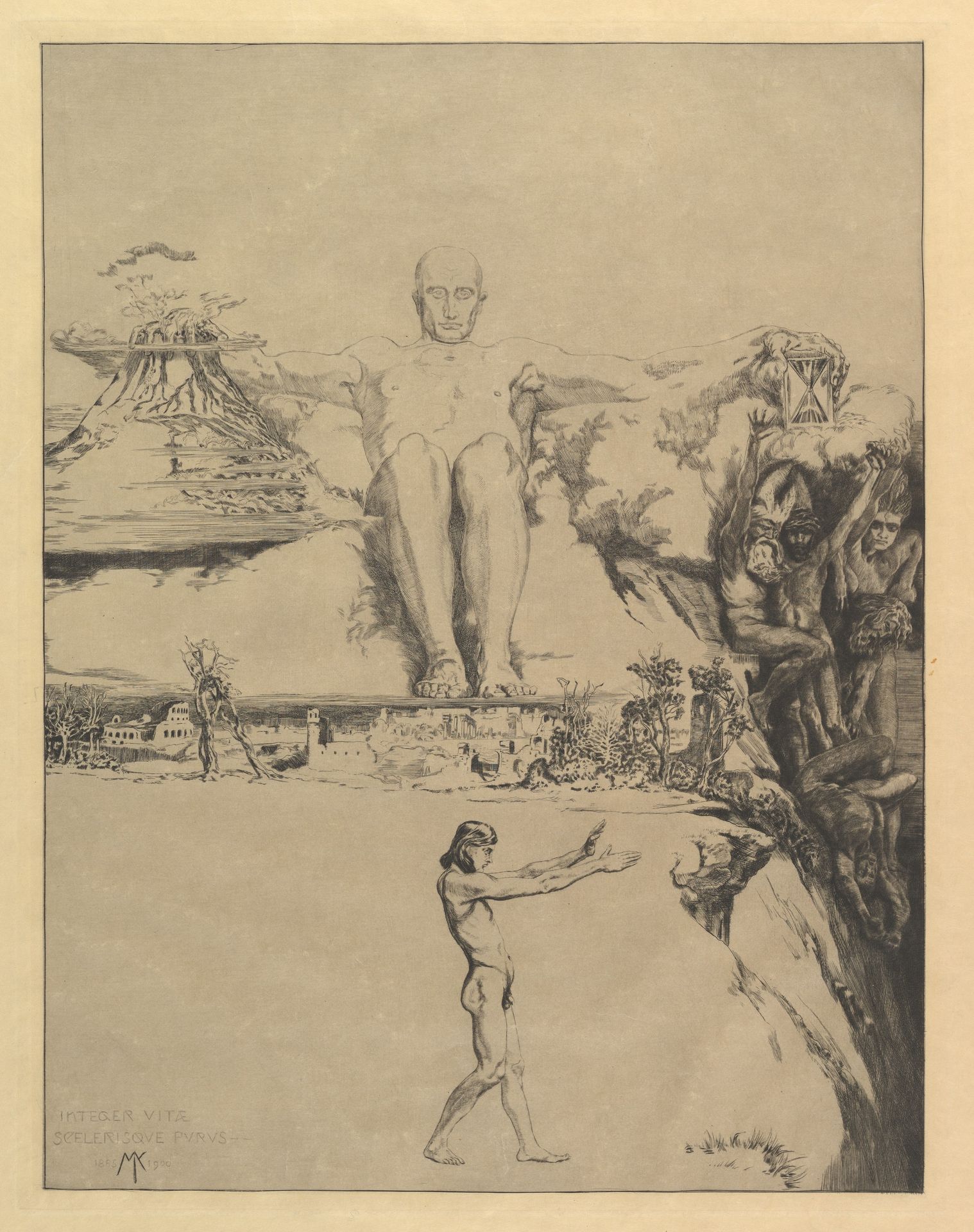 "Integer Vitae...", from the series Vom Tode Zweiter Teil by Max Klinger