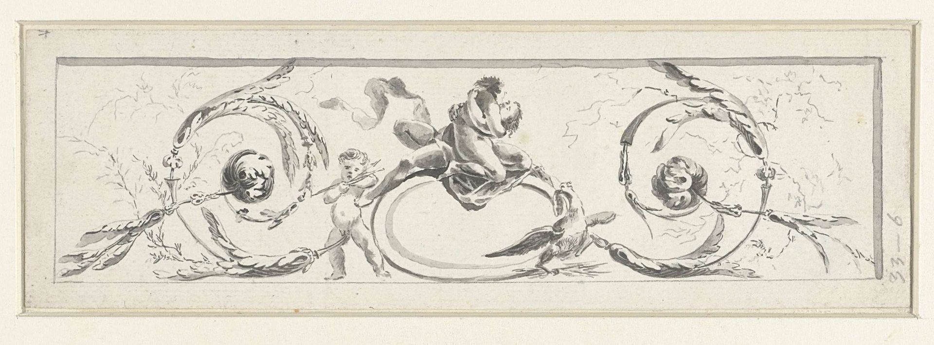 Fries, samengesteld uit acanthus-ranken by Henri Sallembier