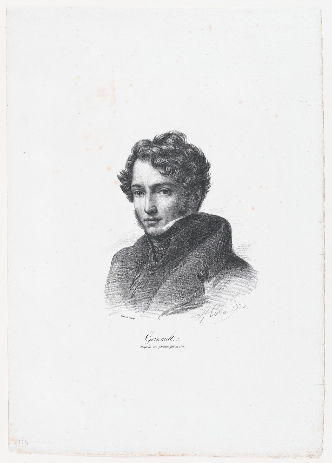 Portrait of Théodore Gericault by Alexandre-Marie Colin