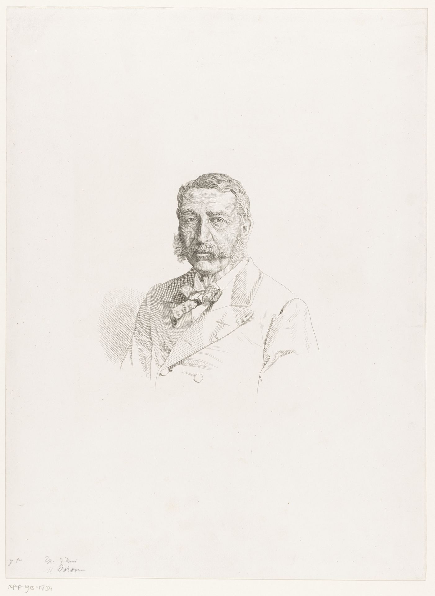 Portret van een man, mogelijk Drion by Jean-Baptiste Meunier