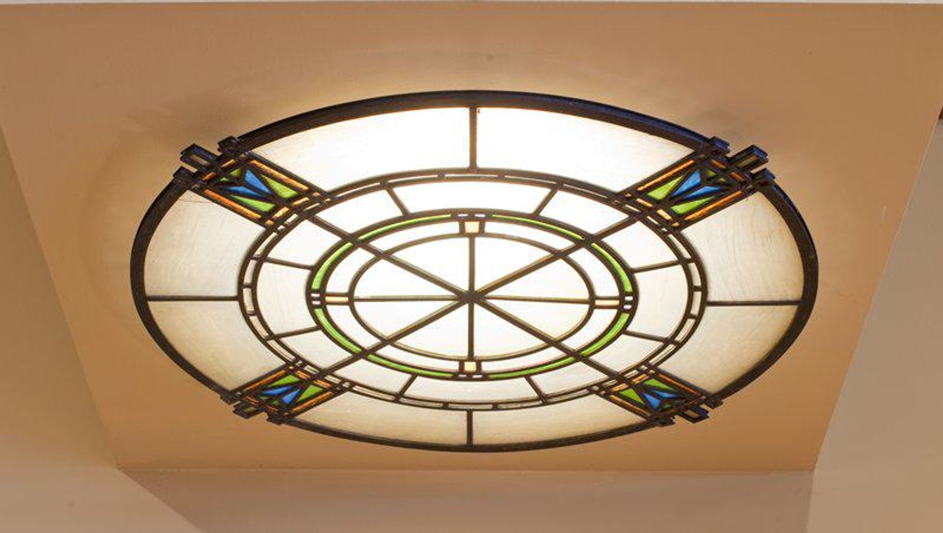 Ceiling light fixture by William Gray Purcell