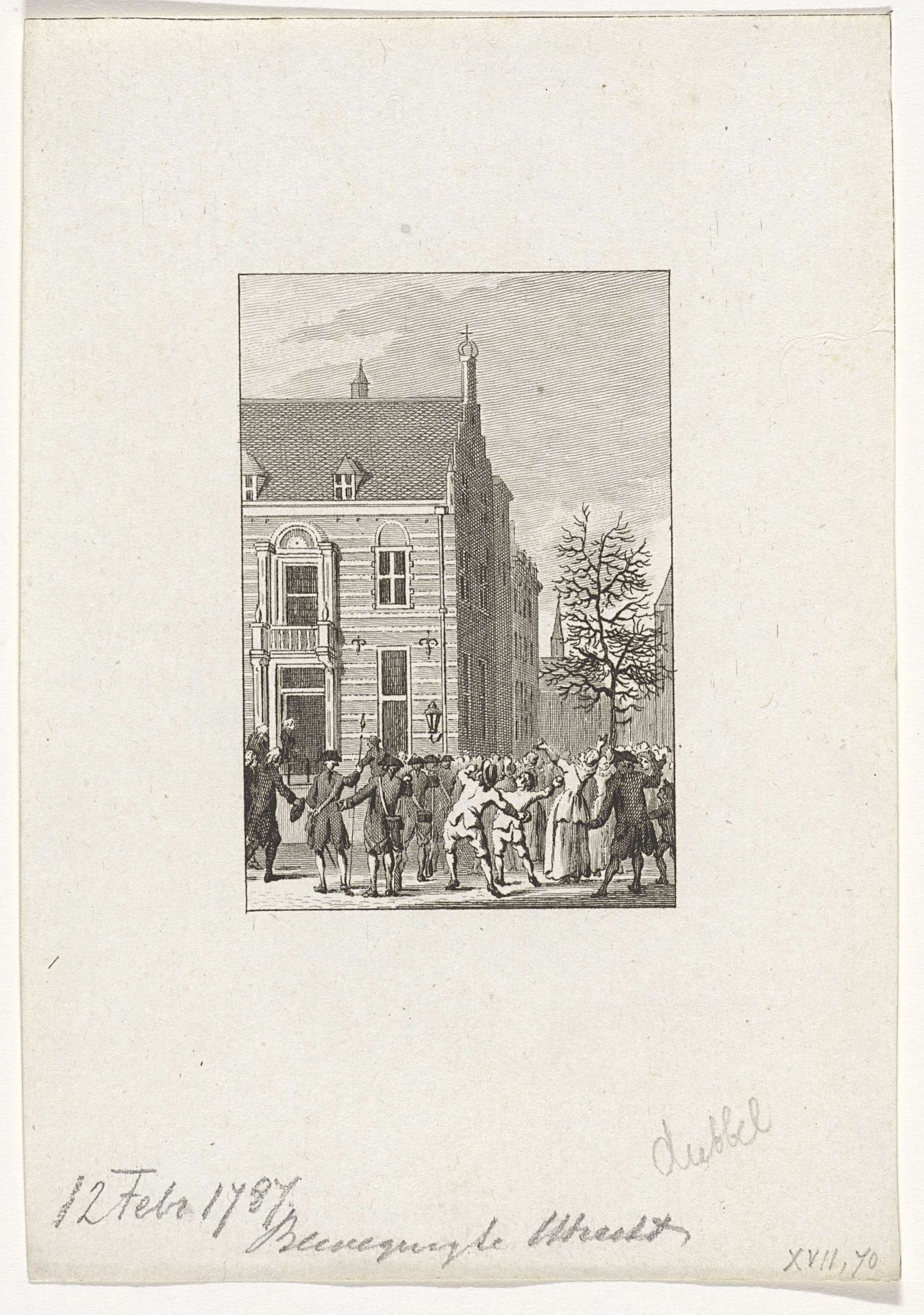 Onrust te Utrecht, 1787 by Reinier Vinkeles