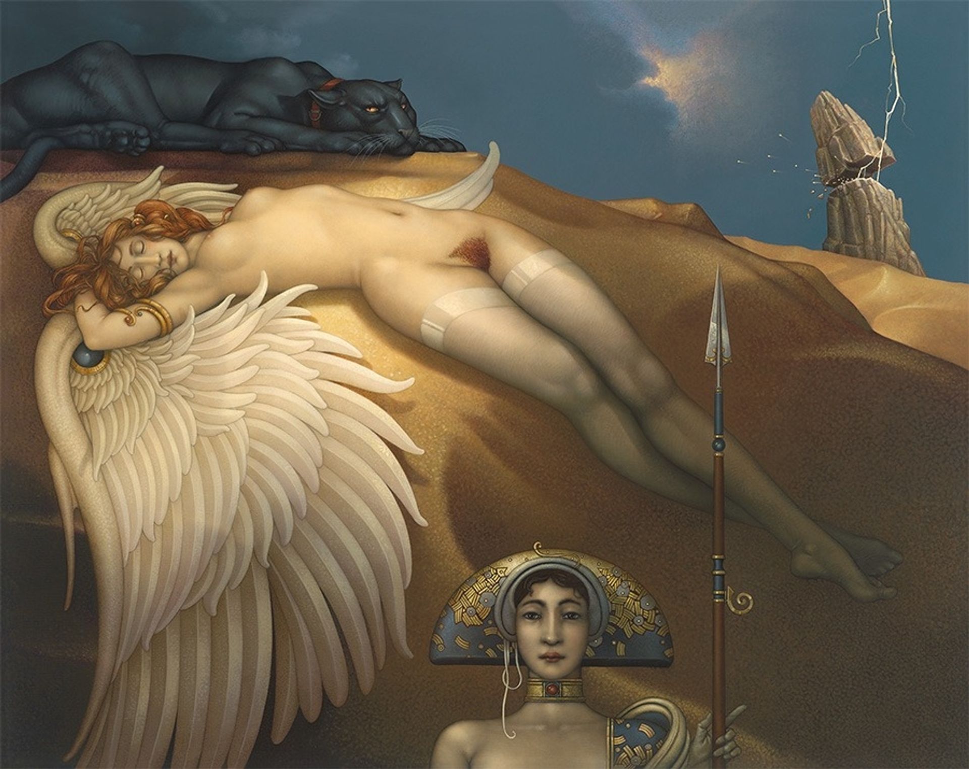 Fallen Angel by Michael Parkes