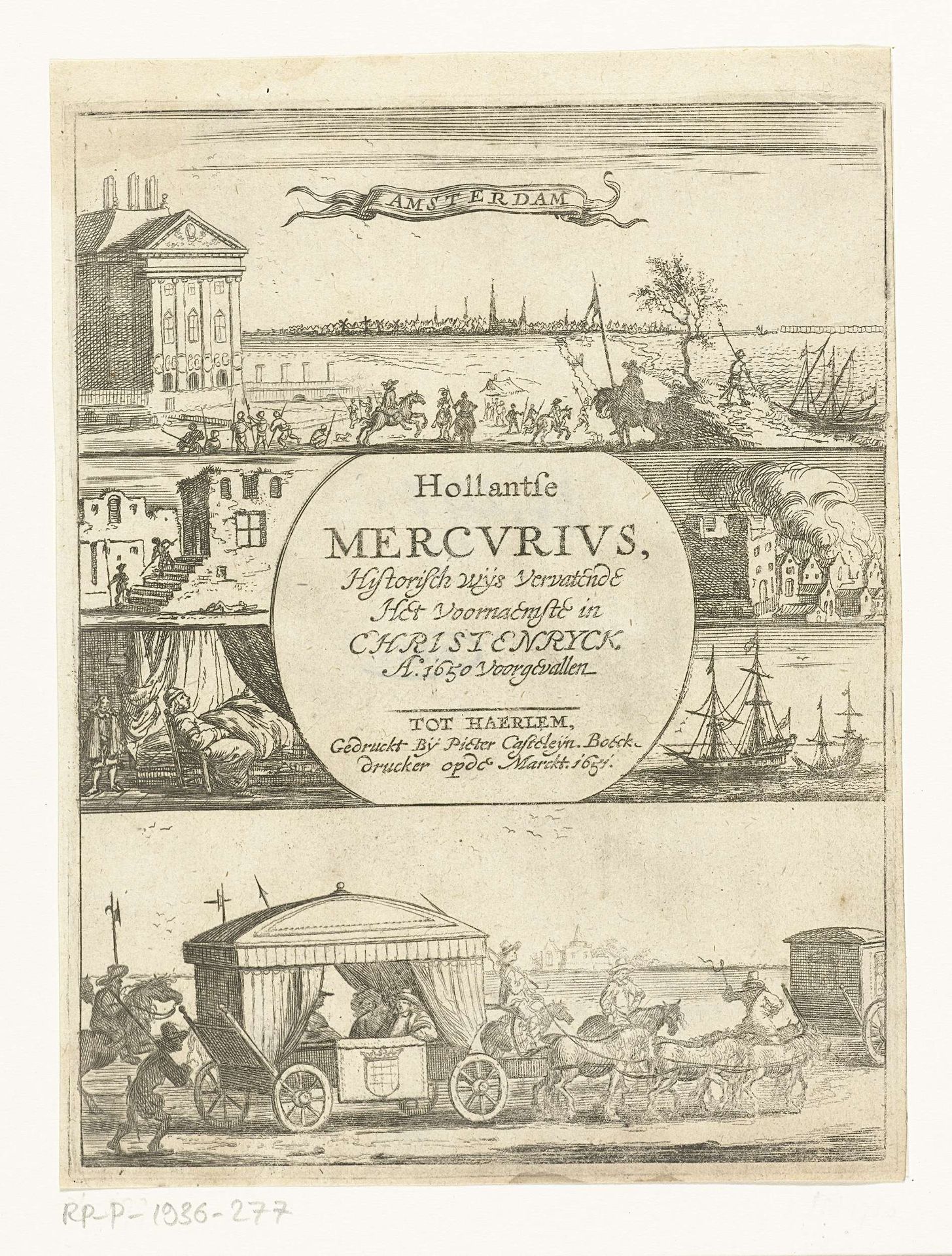 Gebeurtenissen uit het jaar 1650 by Dirck de Bray