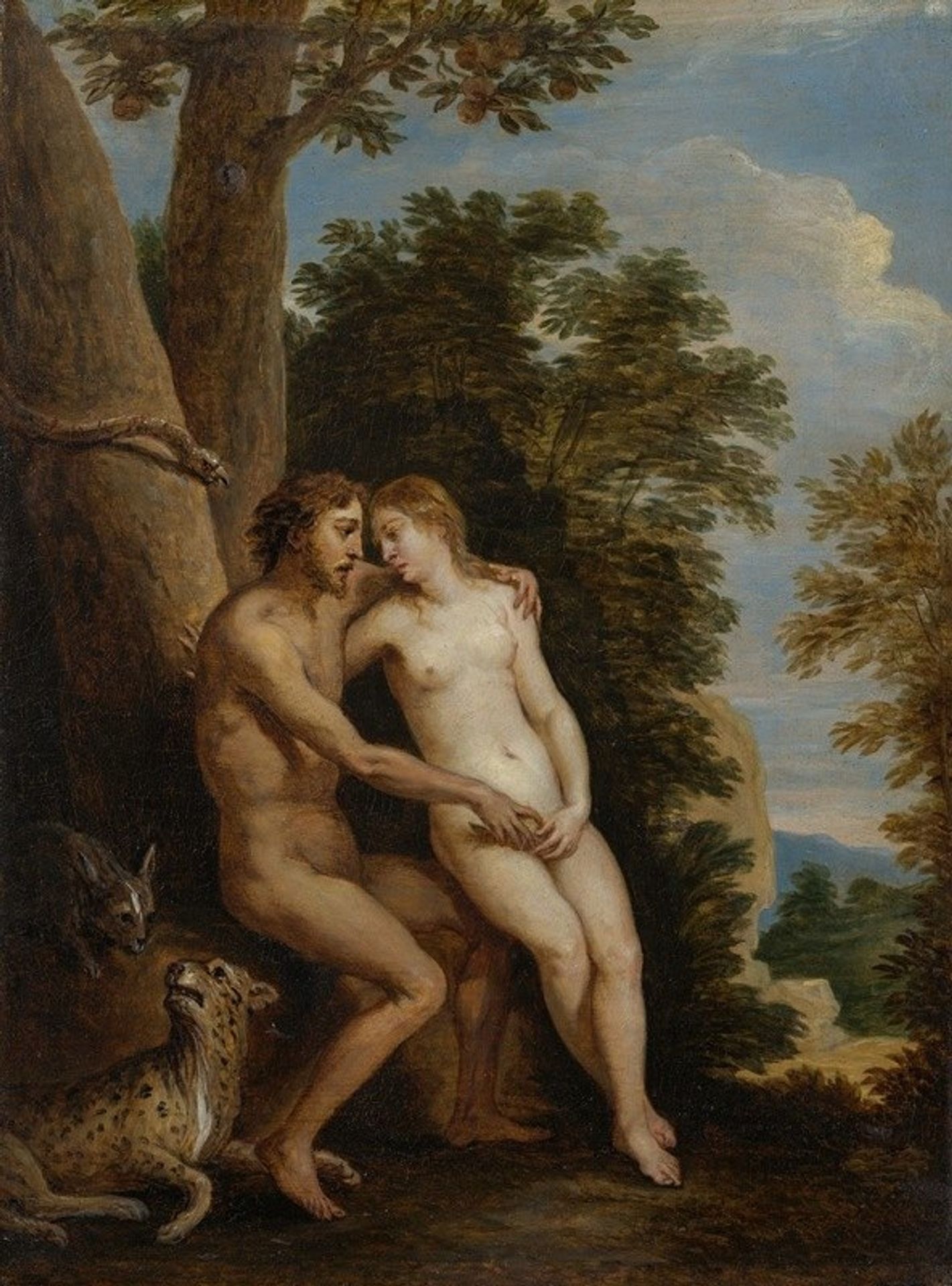 Adam and Eve in Paradise by David Teniers The Younger