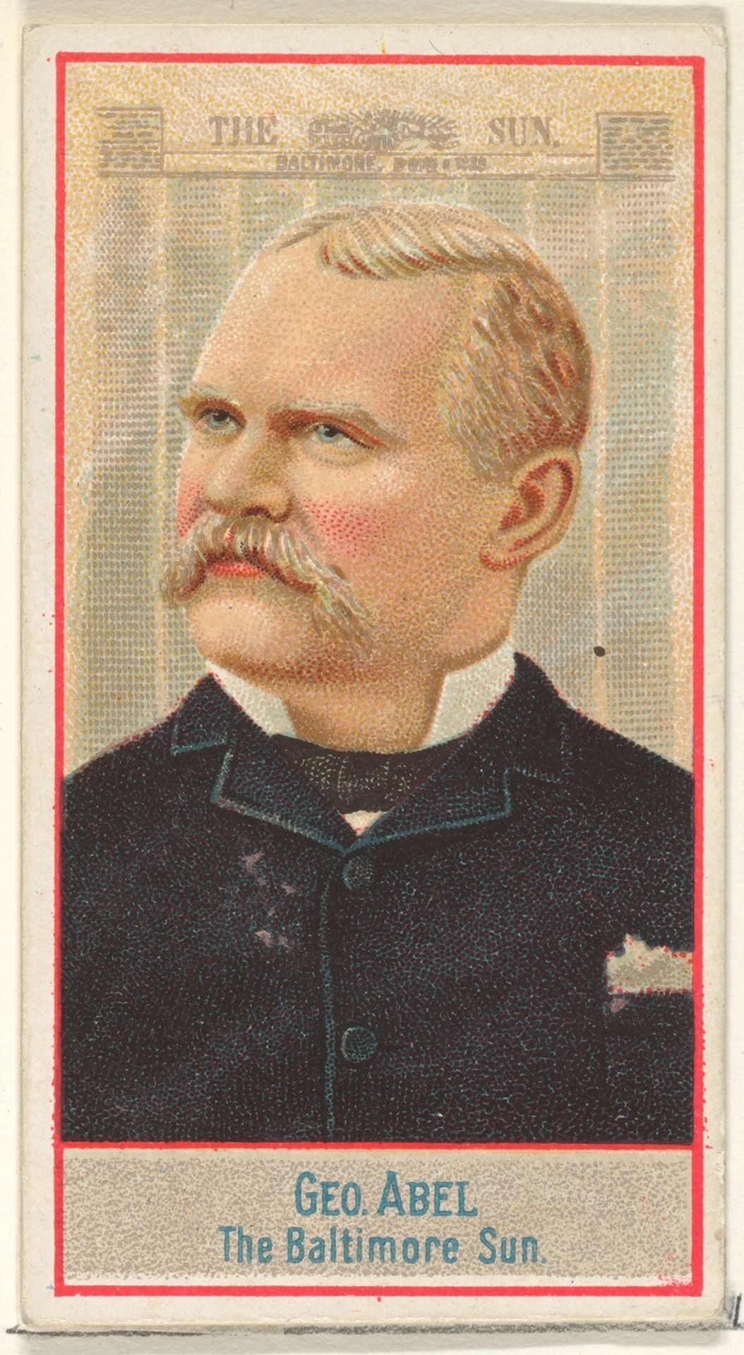 George Abel, The Baltimore Sun, from the American Editors series (N1) for Allen & Ginter Cigarettes Brands by Allen & Ginter