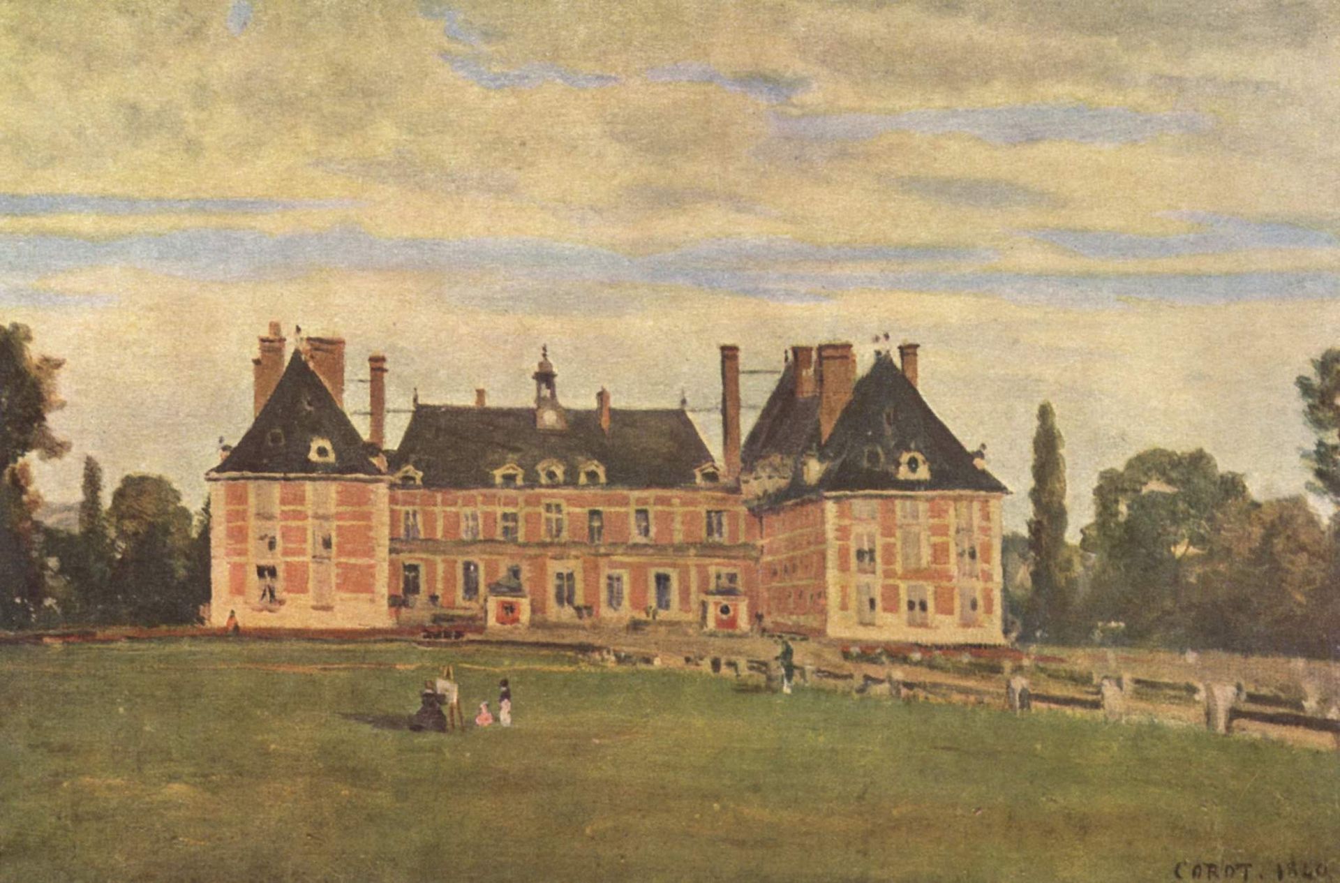 Château de Rosny by Camille Corot
