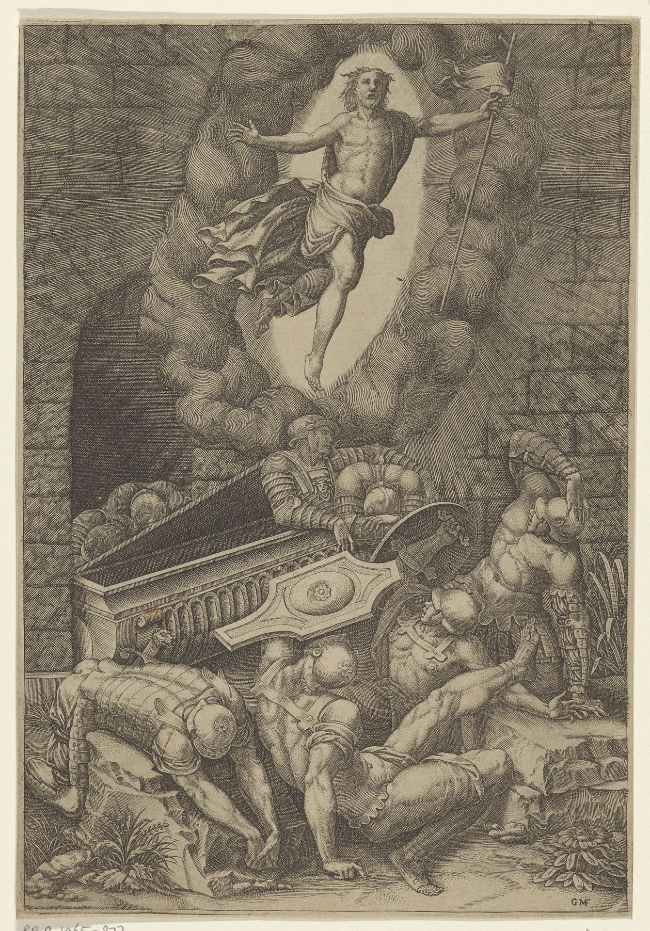 Opstanding van Christus by Giorgio Ghisi
