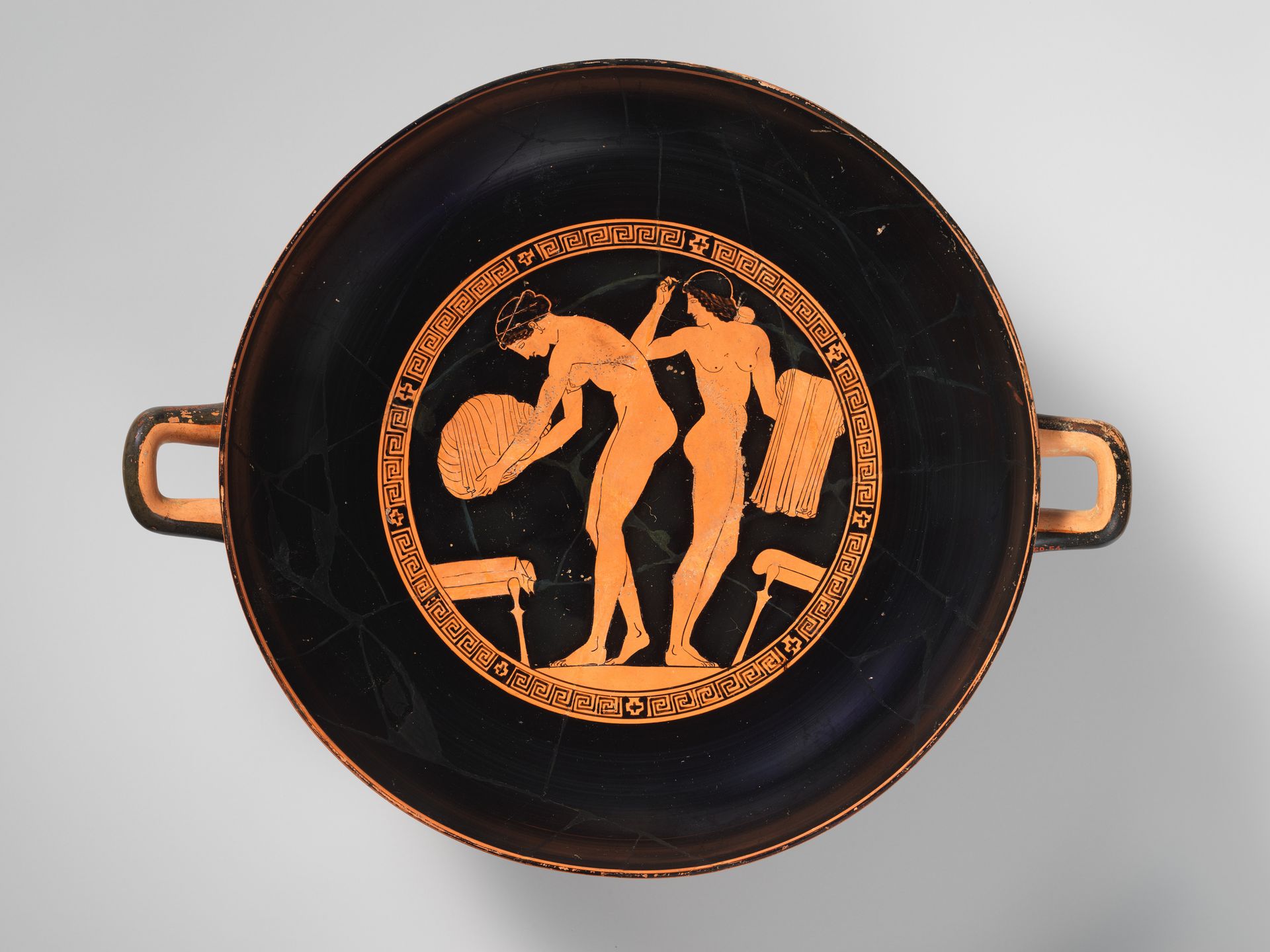 Terracotta kylix (drinking cup) by Douris