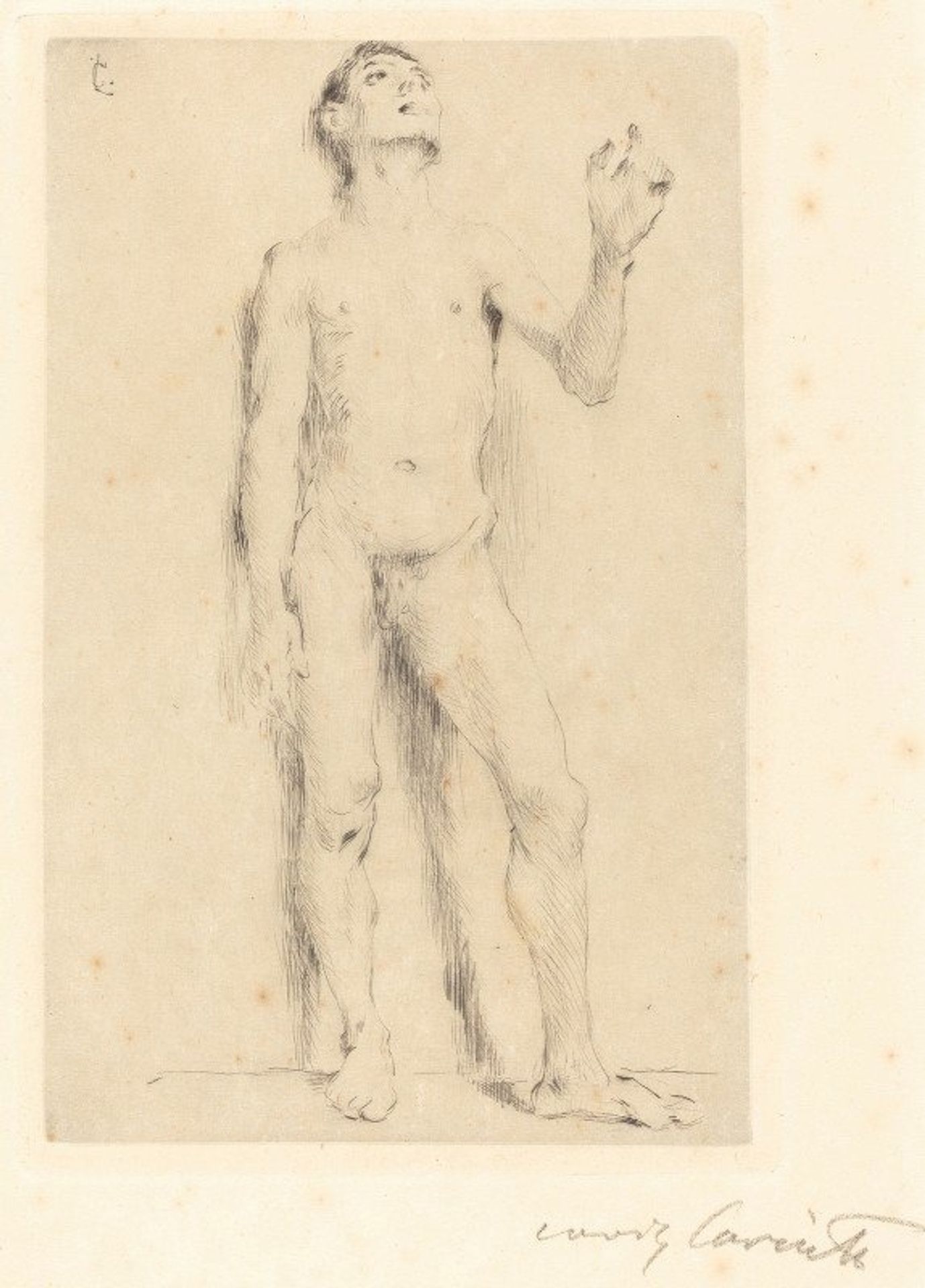Young Male Nude by Lovis Corinth