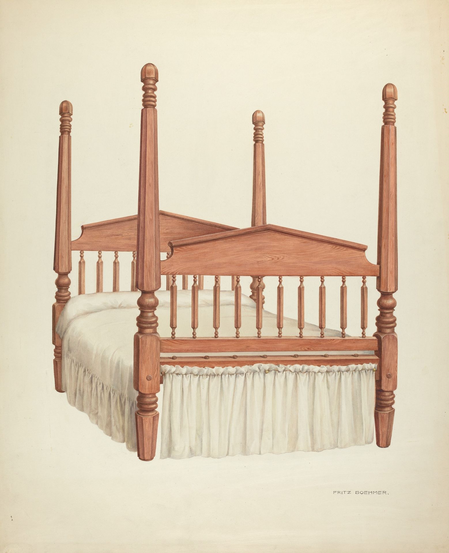 Zoar Four-Post Bed by Fritz Boehmer