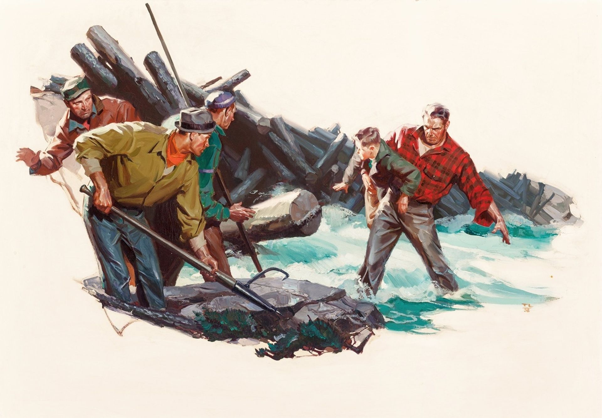 Lumberjack Rescue by Tom Lovell