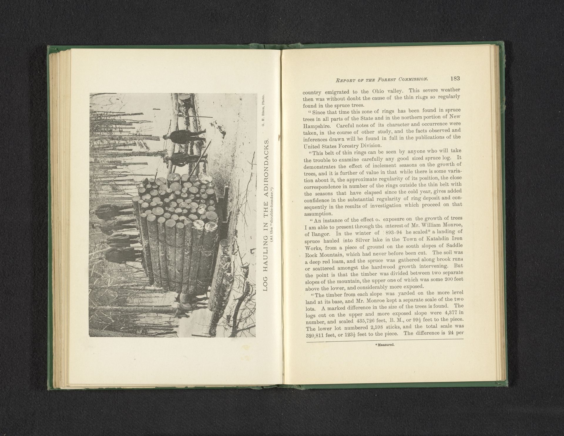 Log hauling in the Adirondacks by G.H. Rison