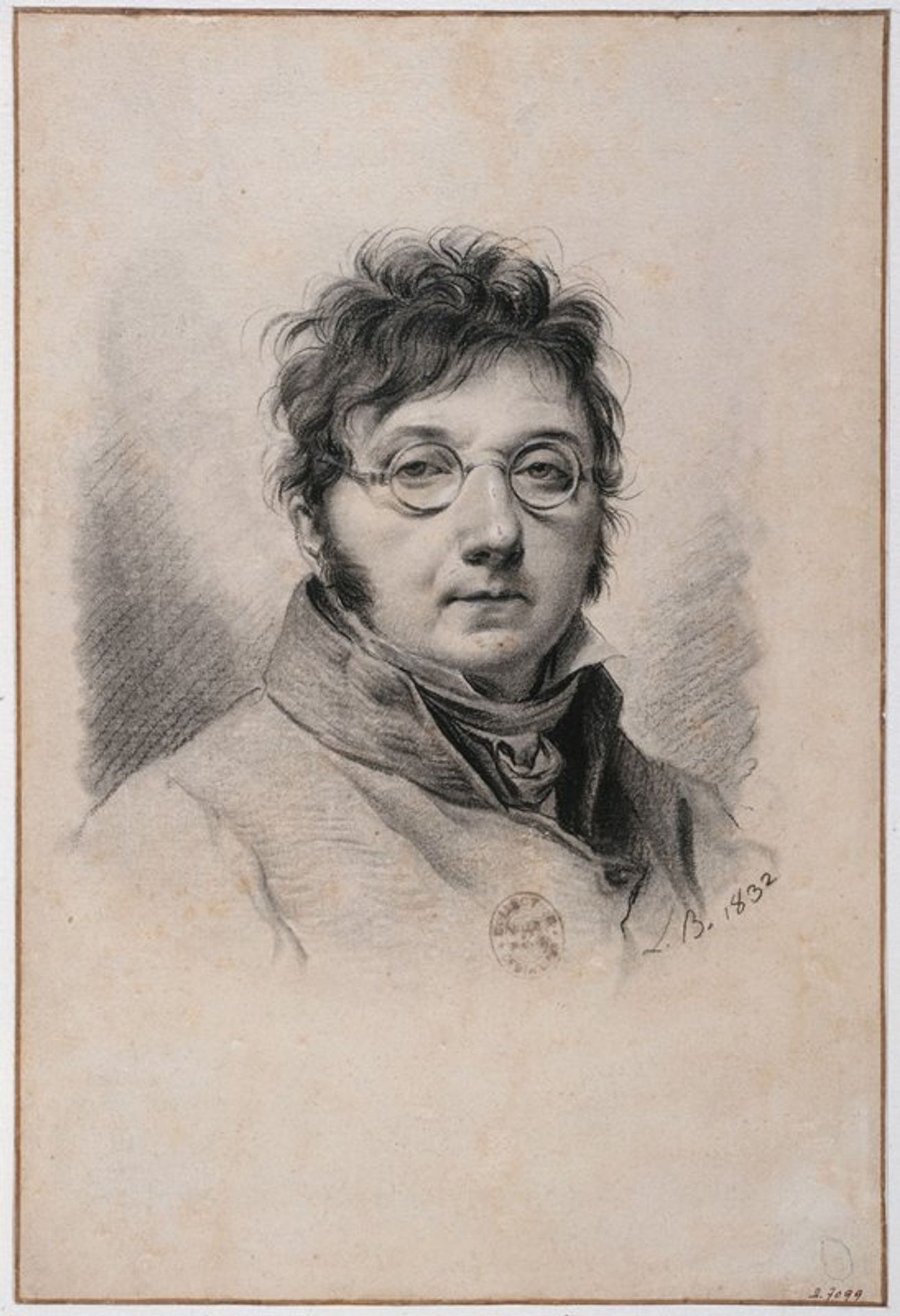 Portrait de Boilly par lui-même by Louis Léopold Boilly