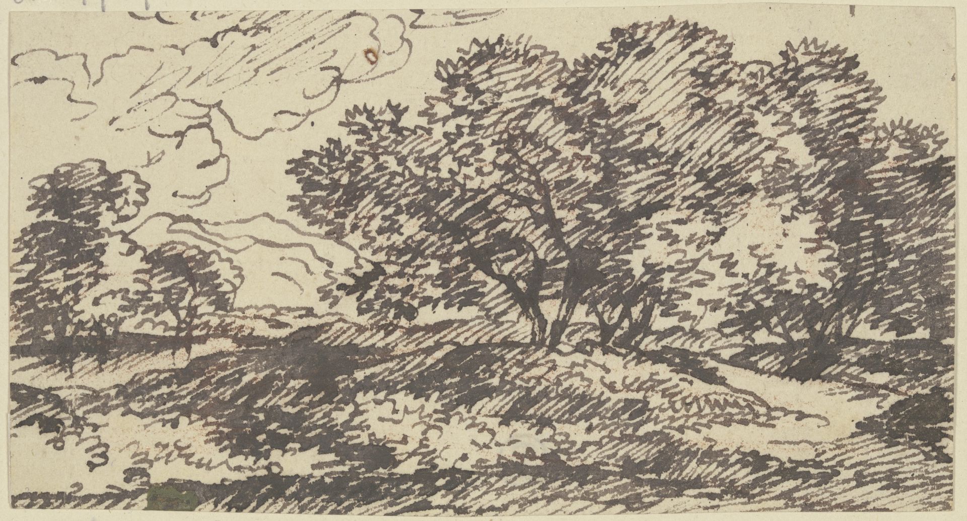Group of trees by Franz Kobell