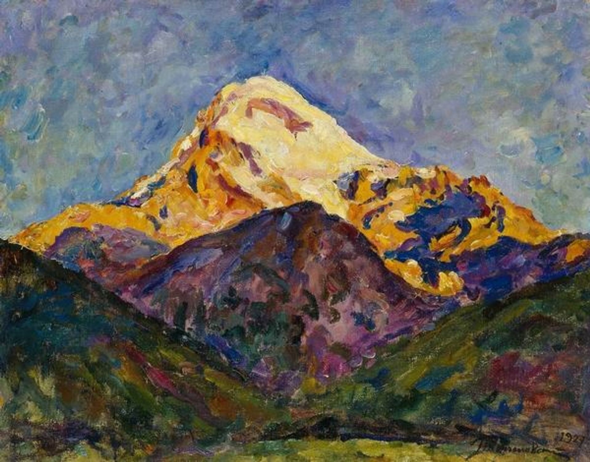 Kazbek. Early morning (5:00 am). by Pyotr Konchalovsky