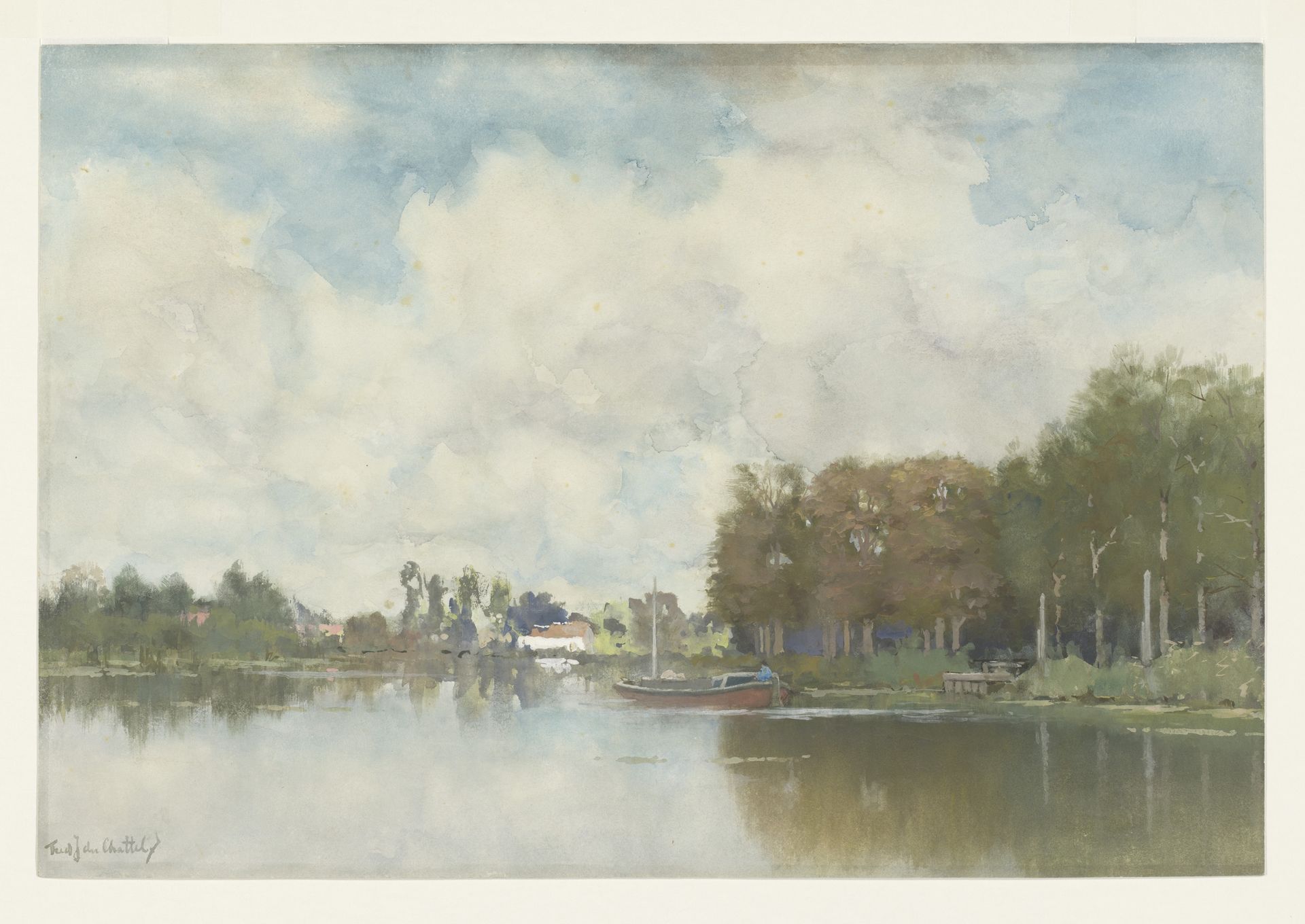 Hollandse vaart by Fredericus Jacobus van Rossum du Chattel
