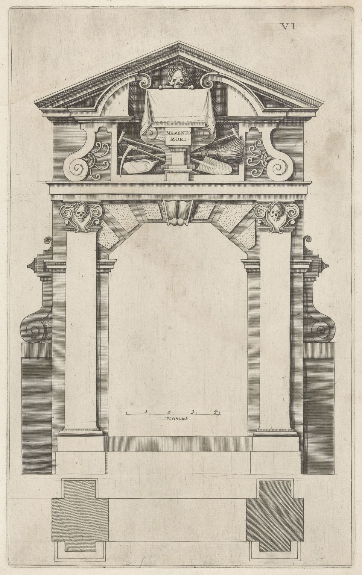 Poort tot begraafplaats bij de Zuiderkerk by Anonymous