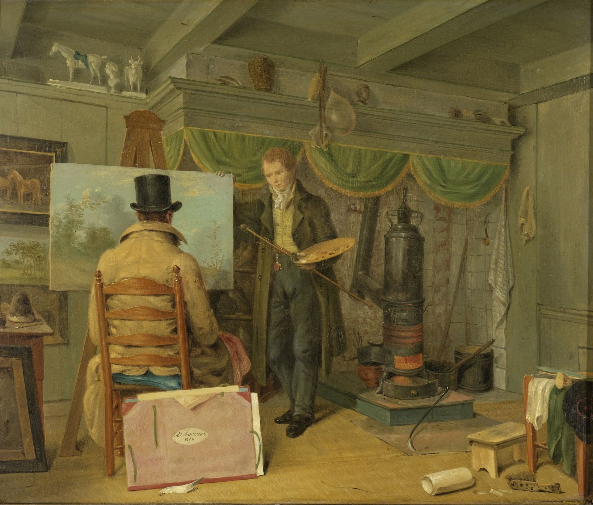 The Artist at his Studio by Anthony Oberman