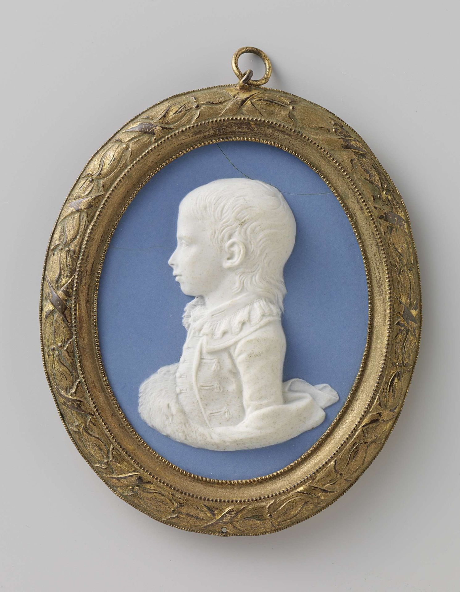 Medaillon met portret van Willem Frederik van Oranje-Nassau by Johann Heinrich Schepp