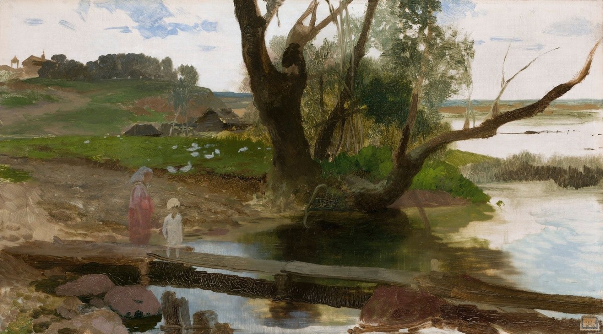 View of the Świsłocz River by Henryk Siemiradzki