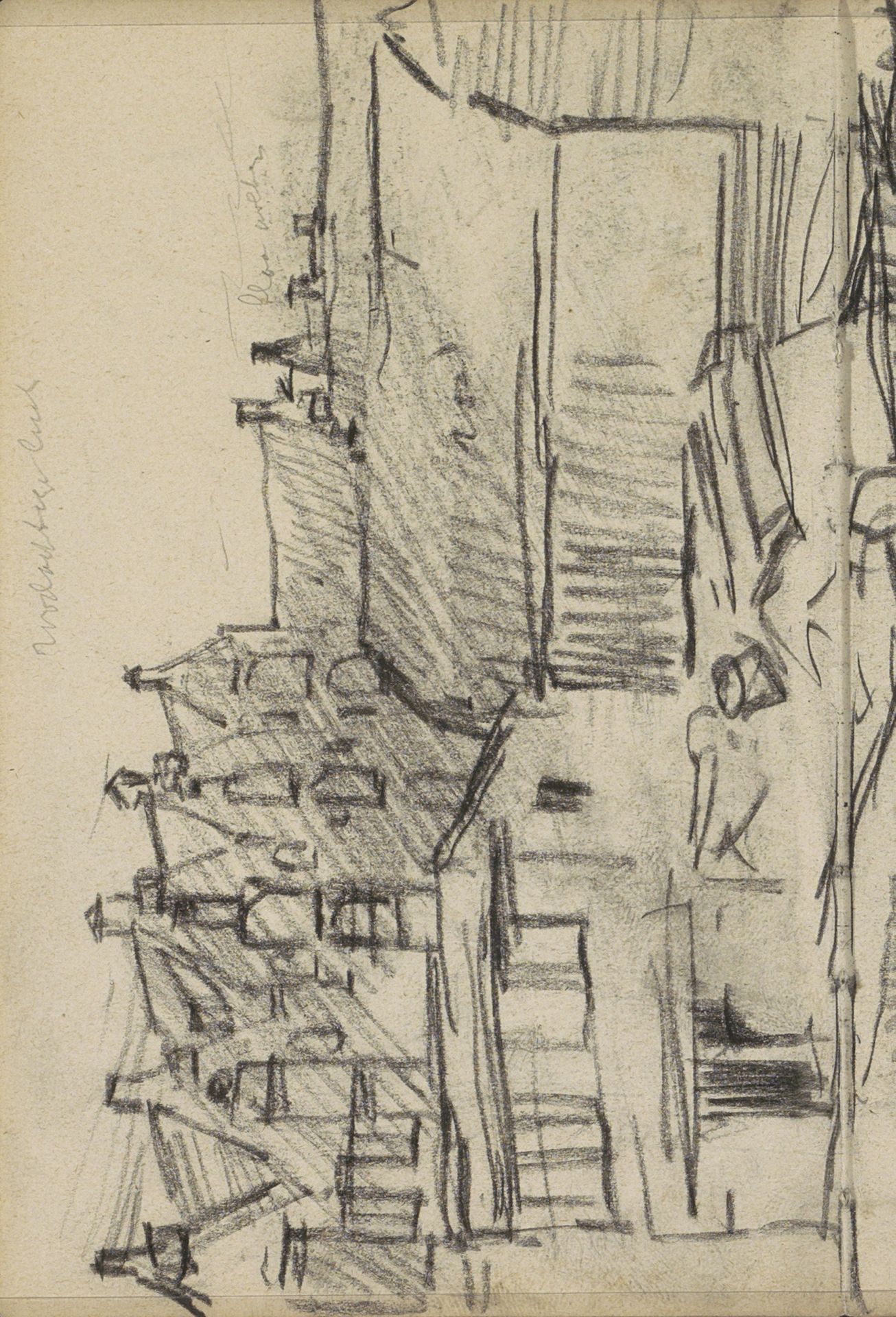 Gezicht op Prinseneiland te Amsterdam by George Hendrik Breitner