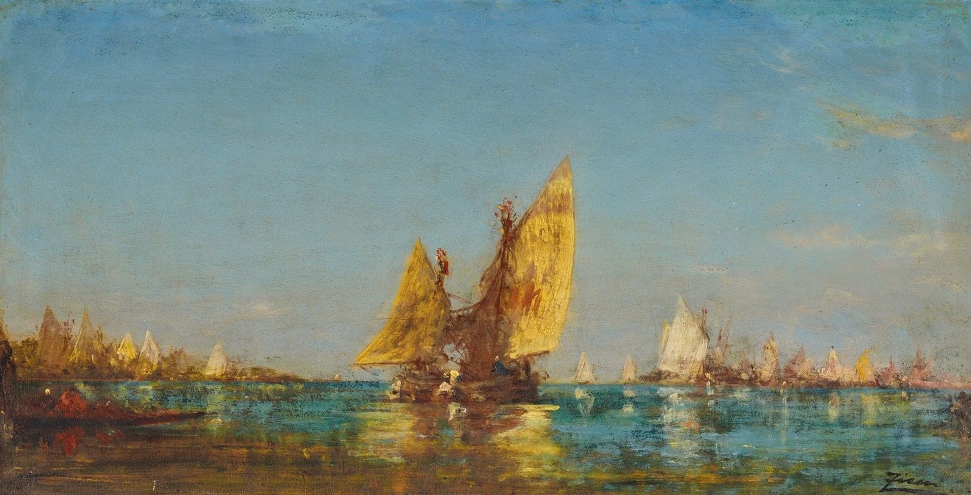 Bateaux by Félix Ziem
