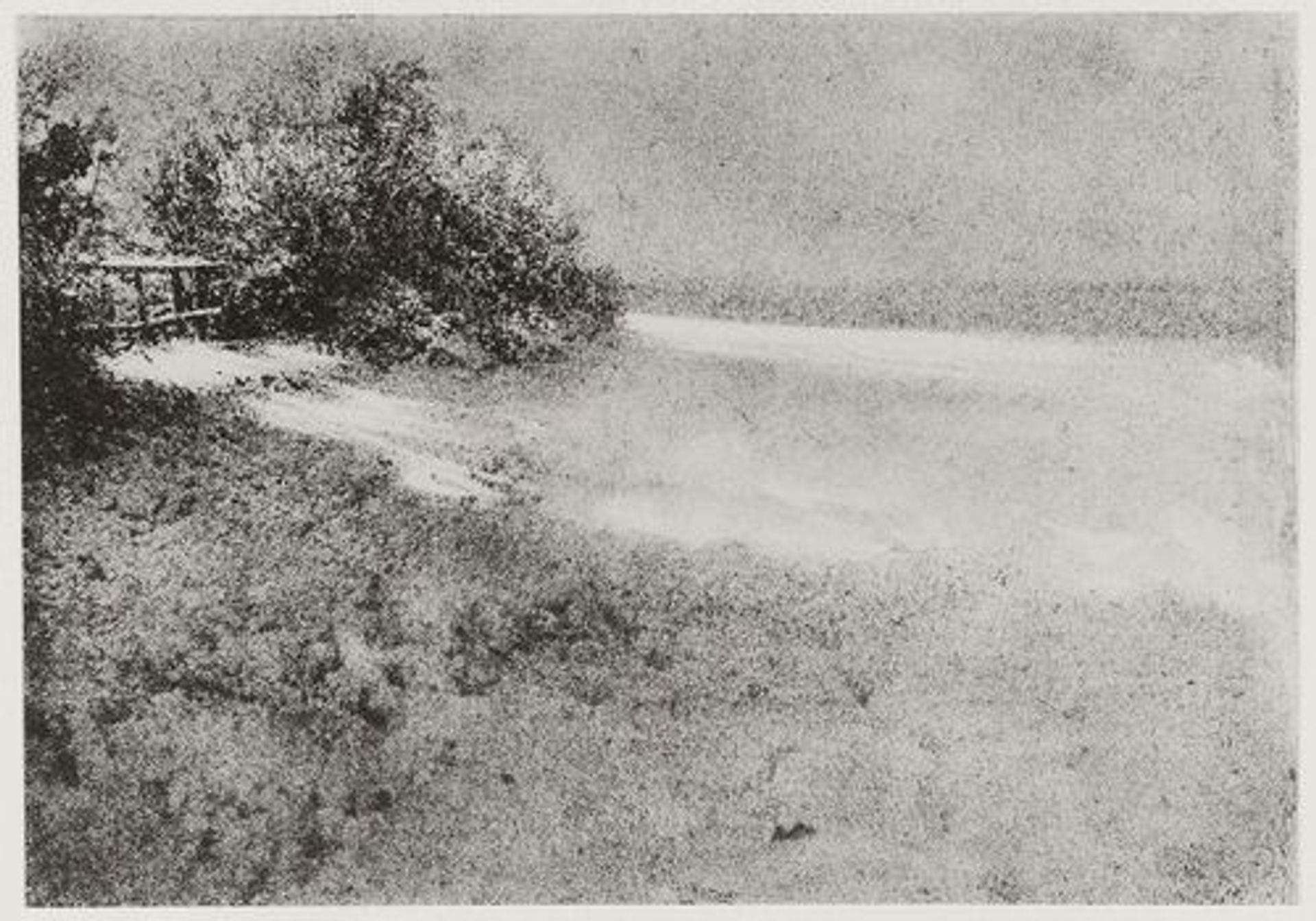 Hedgerow Under the Snow, Villiers by Robert Demachy