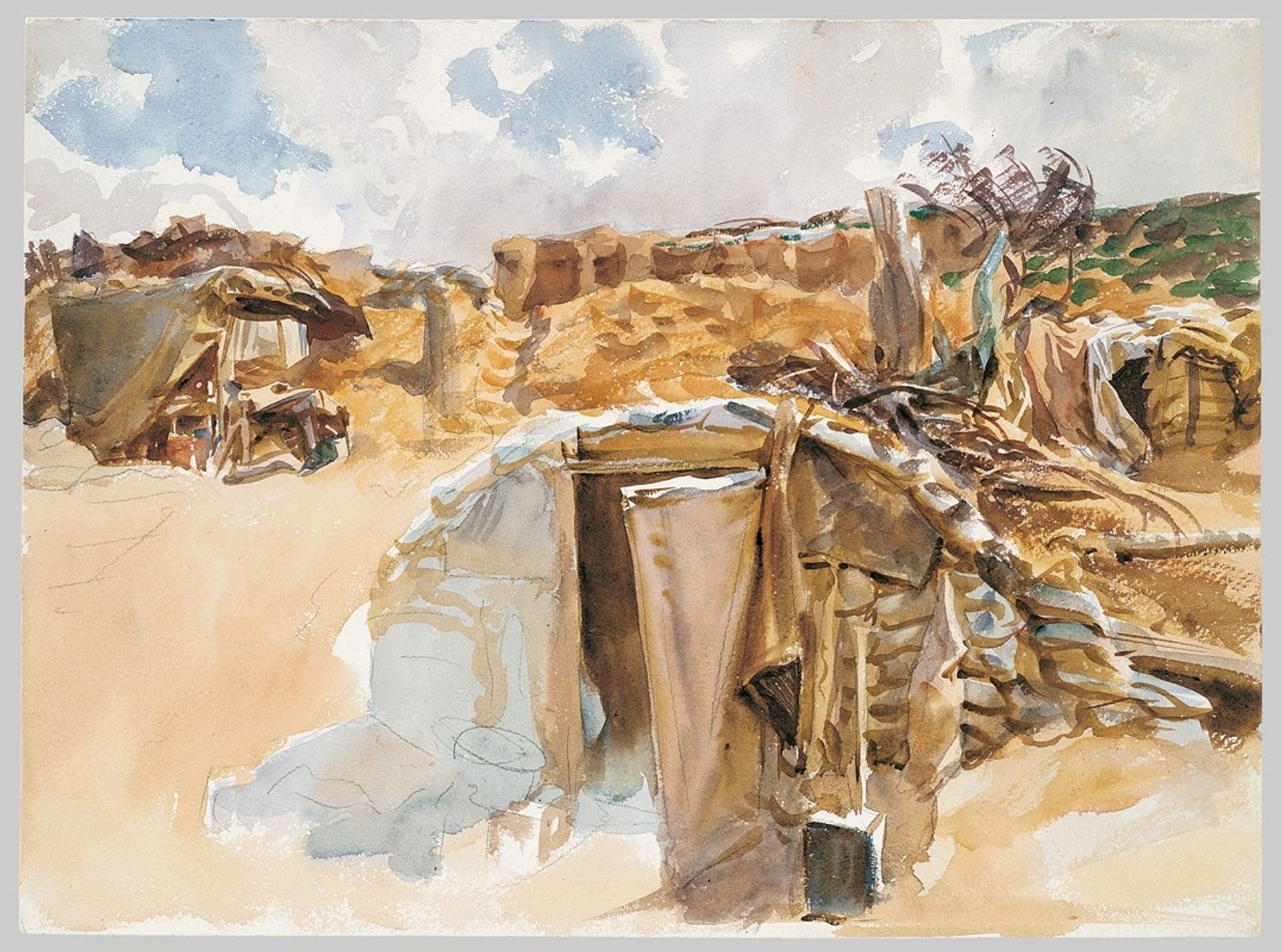 Dugout by John Singer Sargent
