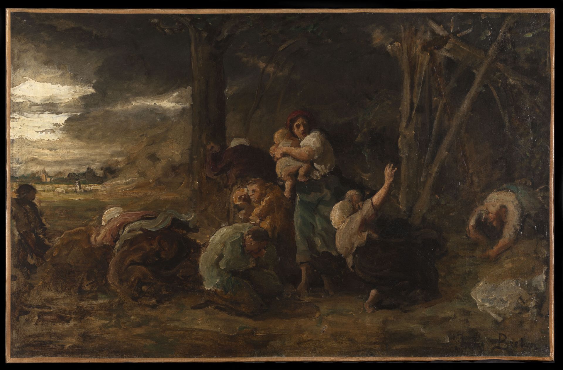 The lightning by Jules Breton